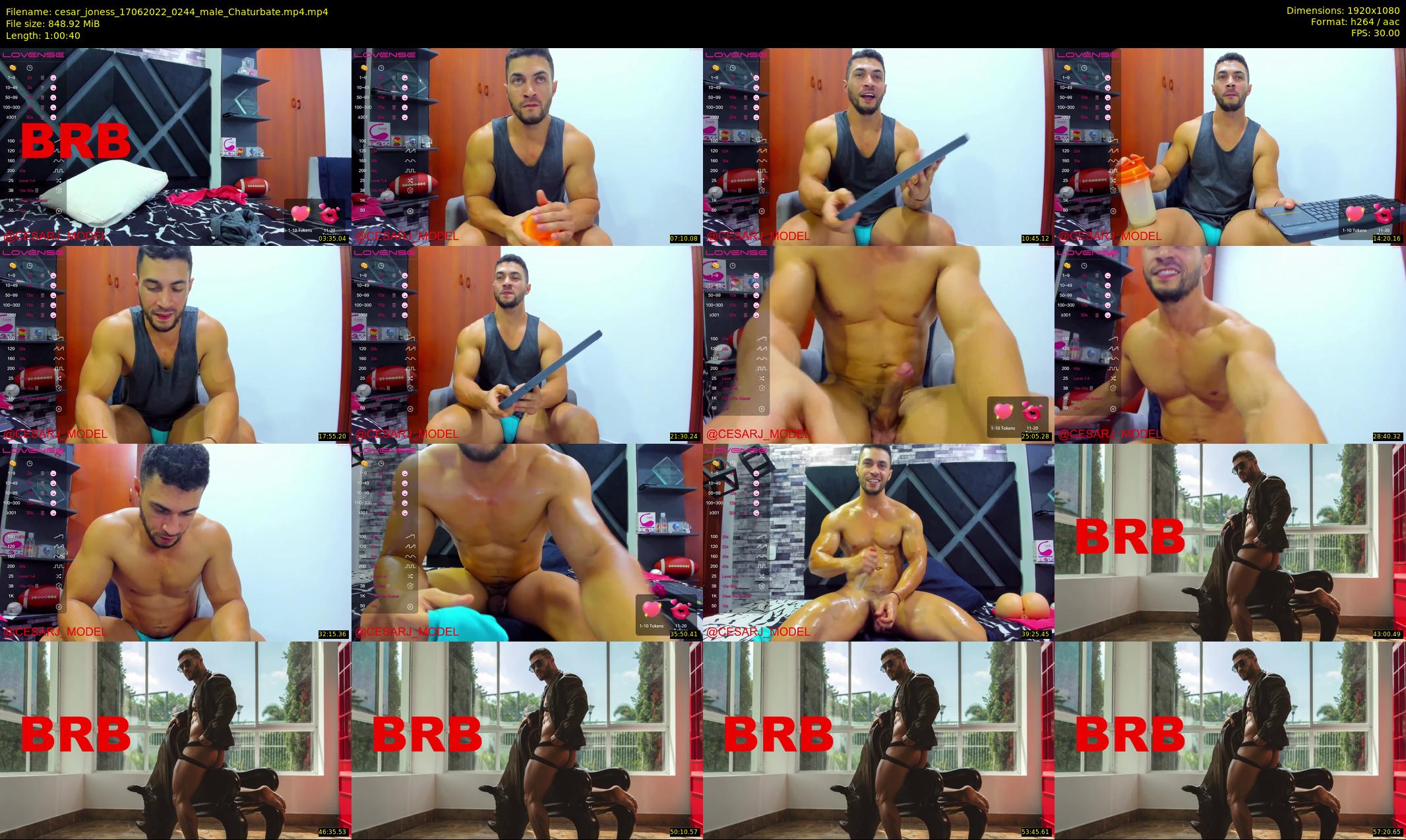 cesar_joness — 61 minute Chaturbate male cam show recording, 1080p, Jun 17, 2022