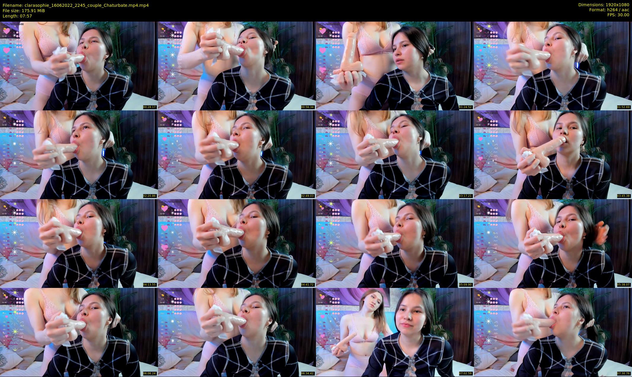 clarasophie — 8 minute Chaturbate couple cam show recording, 1080p, Jun 16, 2022