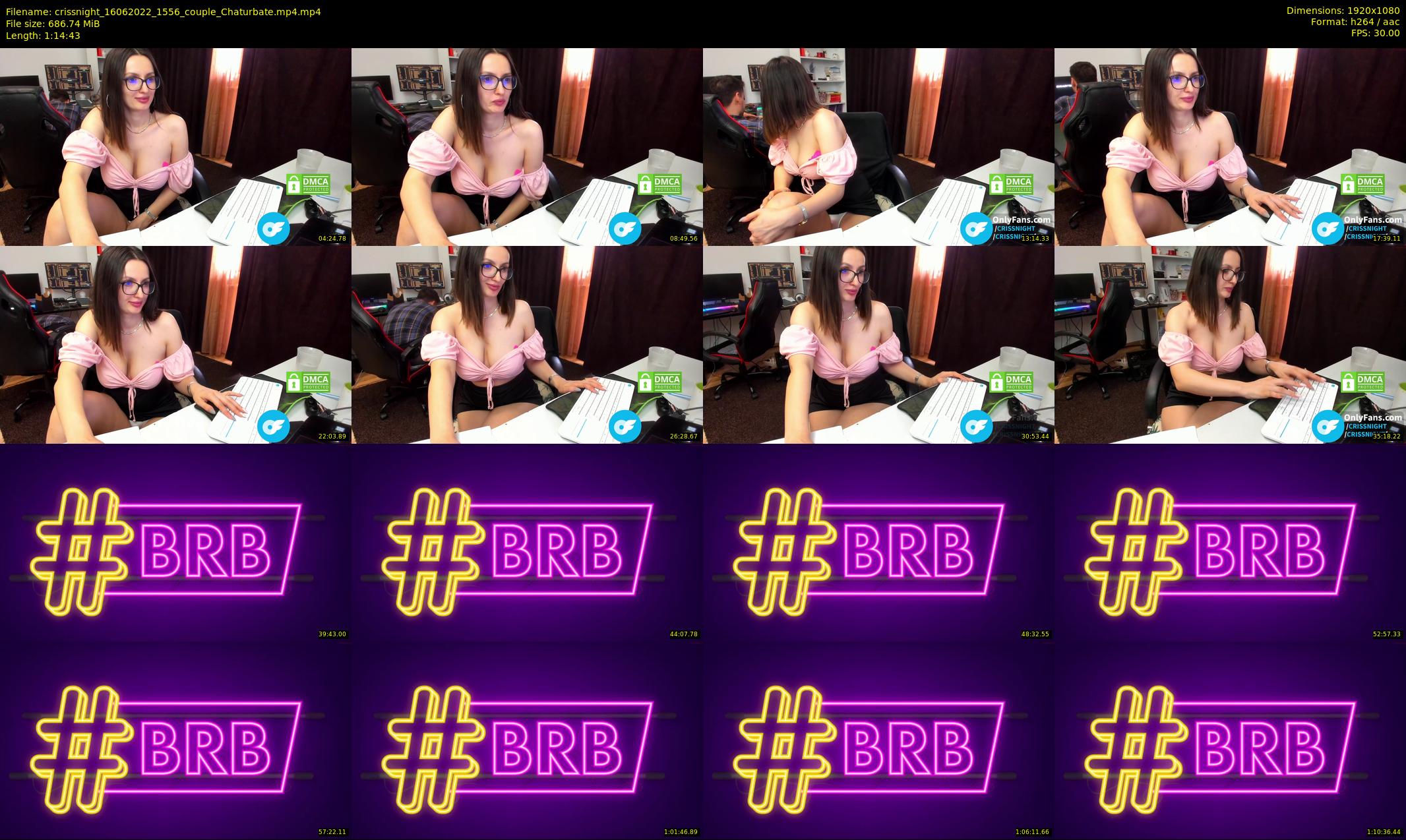 crissnight — 75 minute Chaturbate female cam show recording, 1080p, Jun 16, 2022