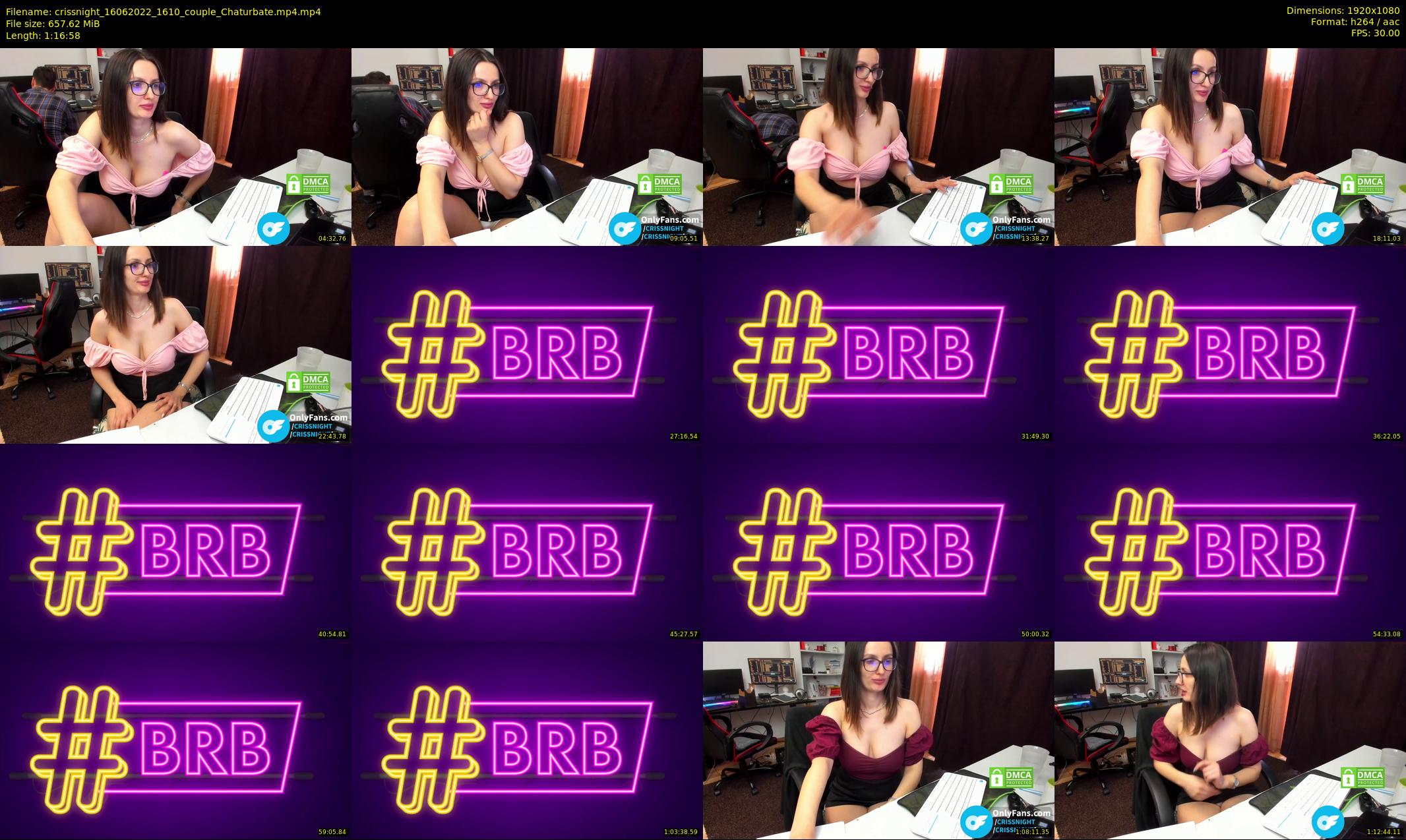 crissnight — 77 minute Chaturbate female cam show recording, 1080p, Jun 16, 2022