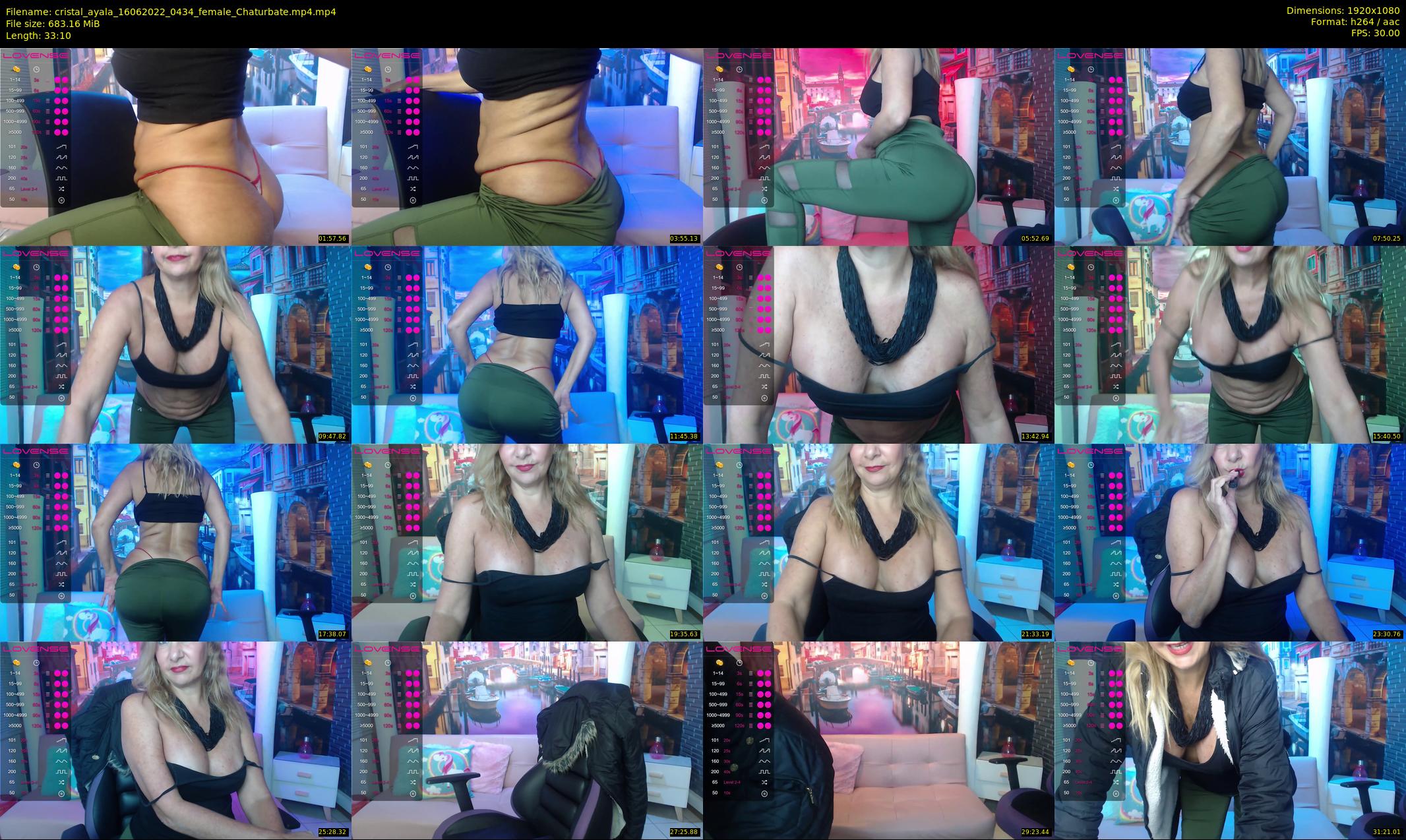 cristal_ayala — 34 minute Chaturbate female cam show recording, 1080p, Jun 16, 2022