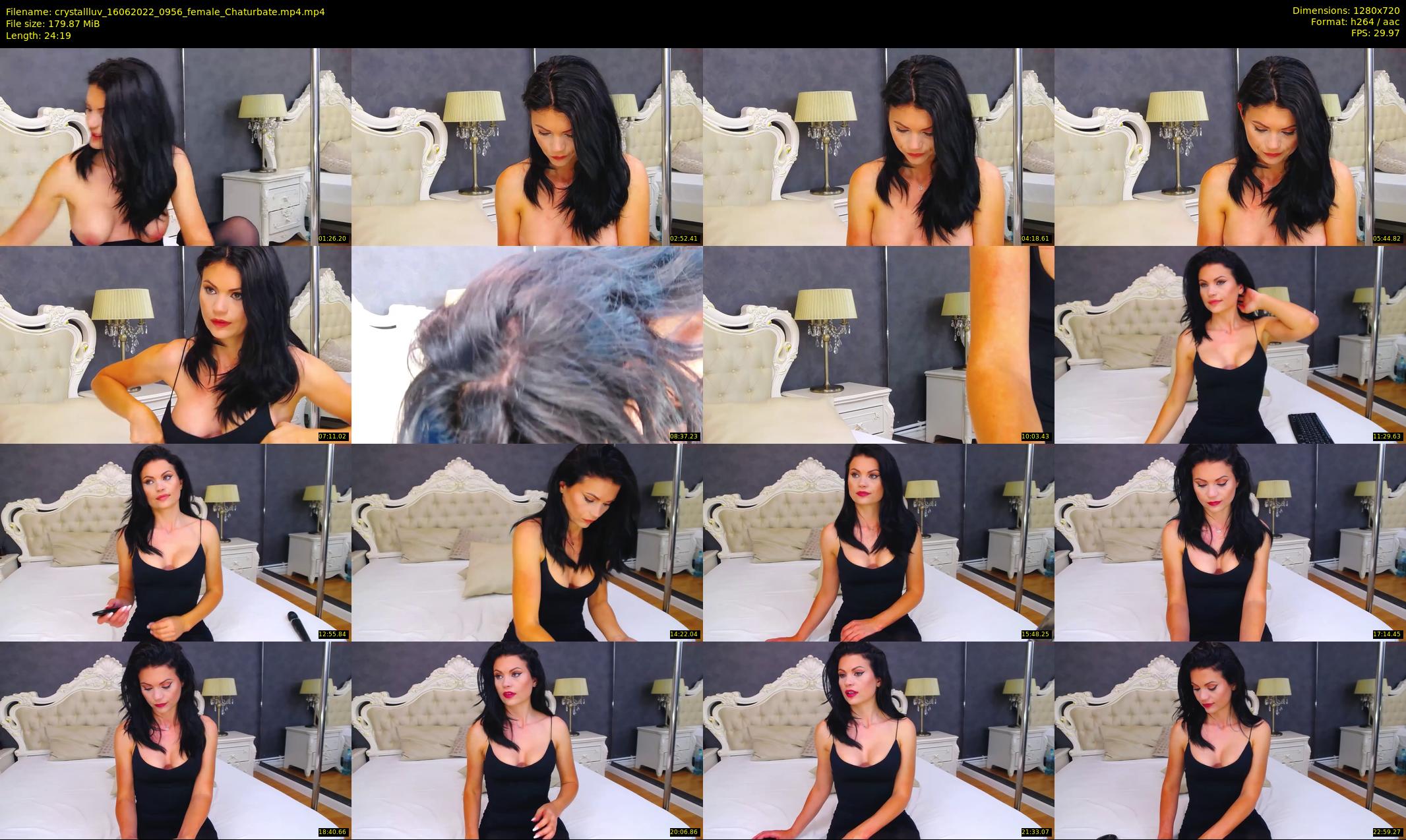 crystallluv — 25 minute Chaturbate female cam show recording, 720p, Jun 16, 2022