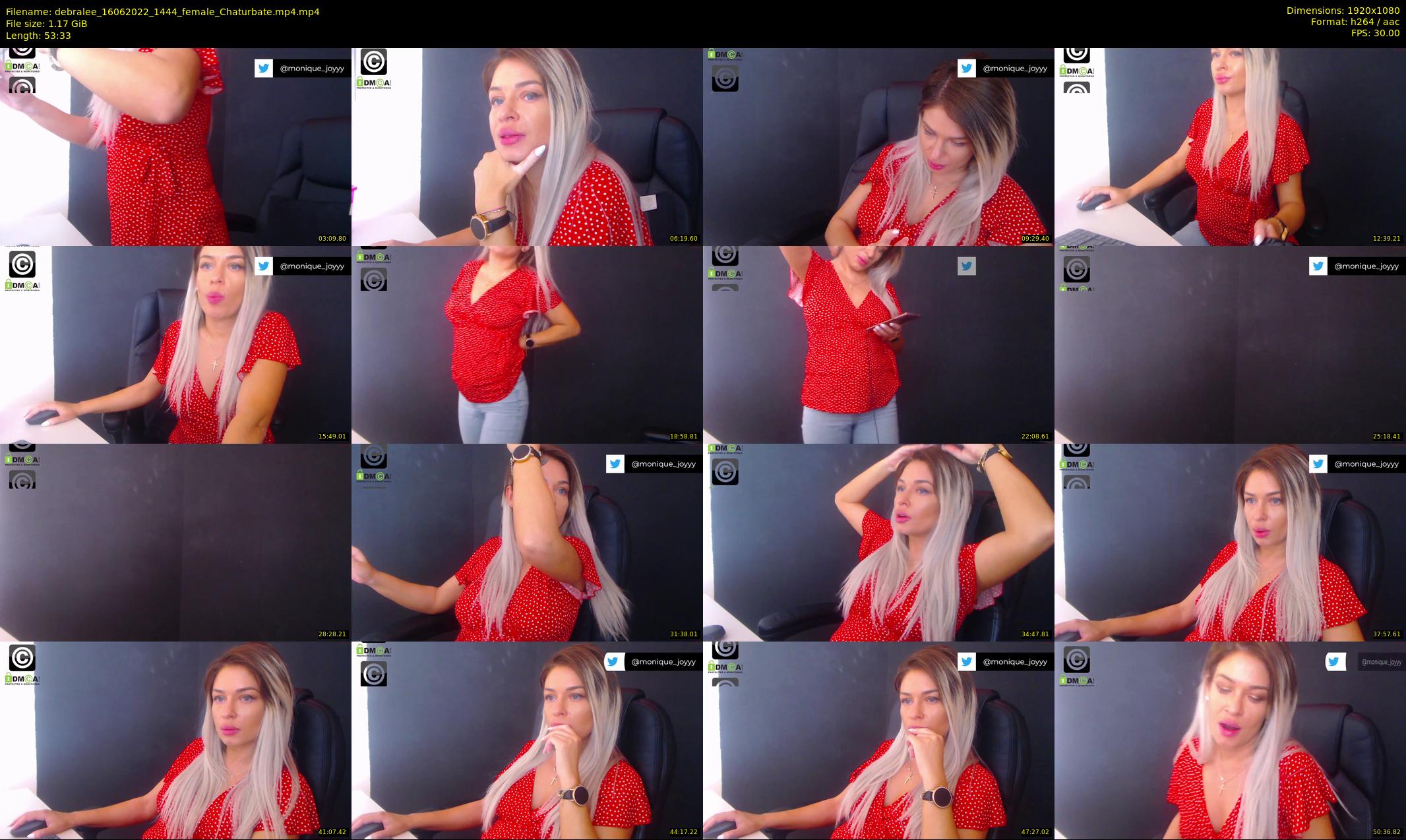 debralee — 54 minute Chaturbate female cam show recording, 1080p, Jun 16, 2022