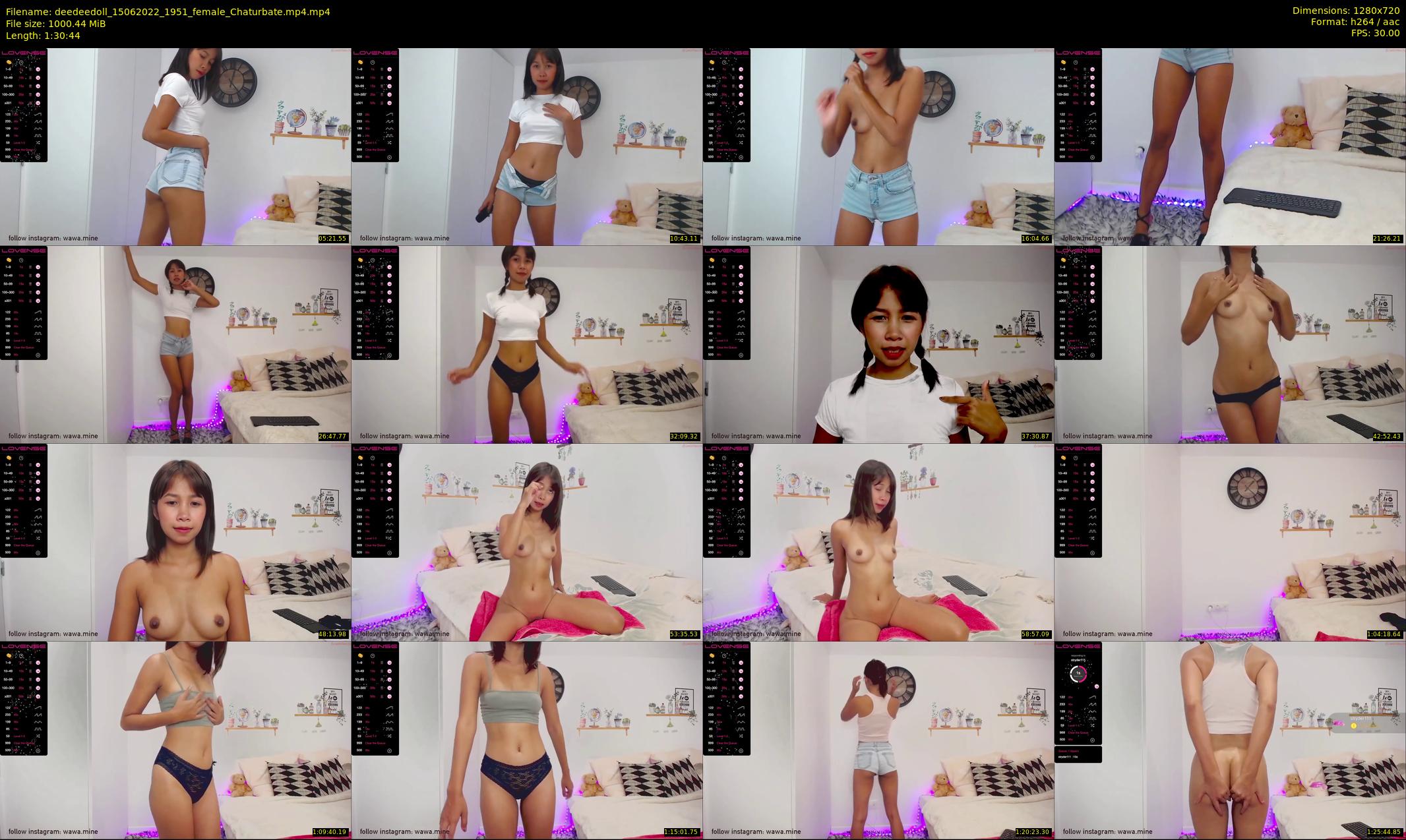 deedeedoll — 91 minute Chaturbate female cam show recording, 720p, Jun 15, 2022