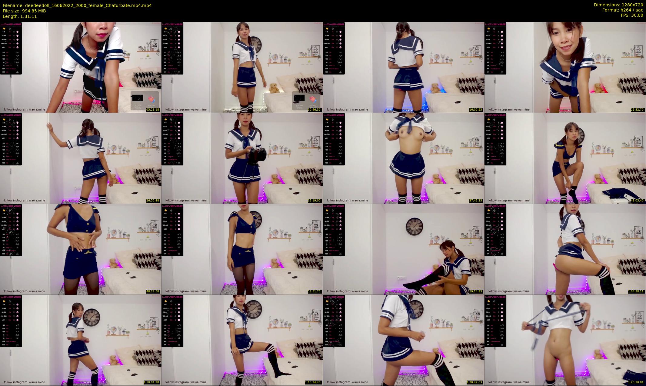 deedeedoll — 92 minute Chaturbate female cam show recording, 720p, Jun 16, 2022
