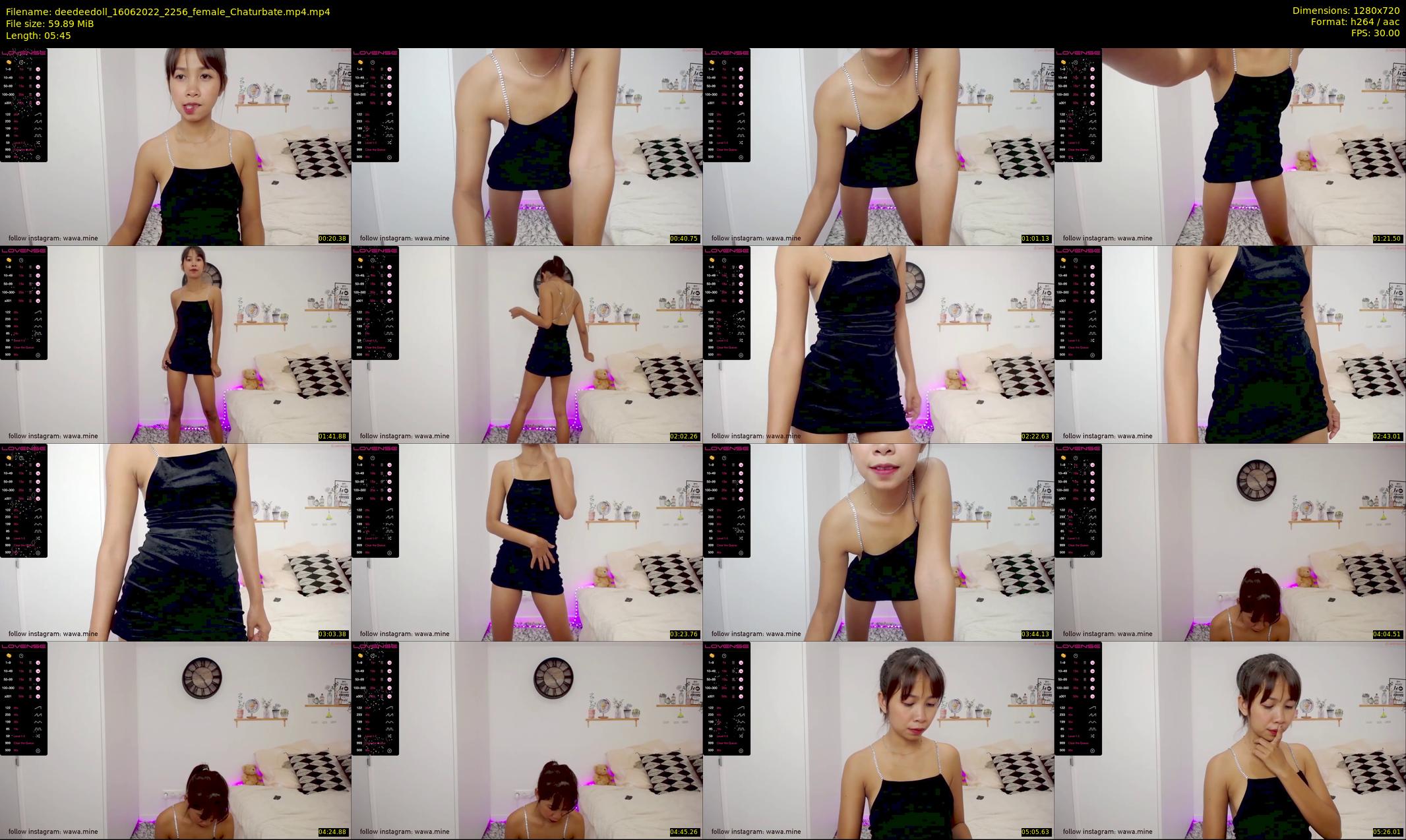 deedeedoll — 6 minute Chaturbate female cam show recording, 720p, Jun 16, 2022