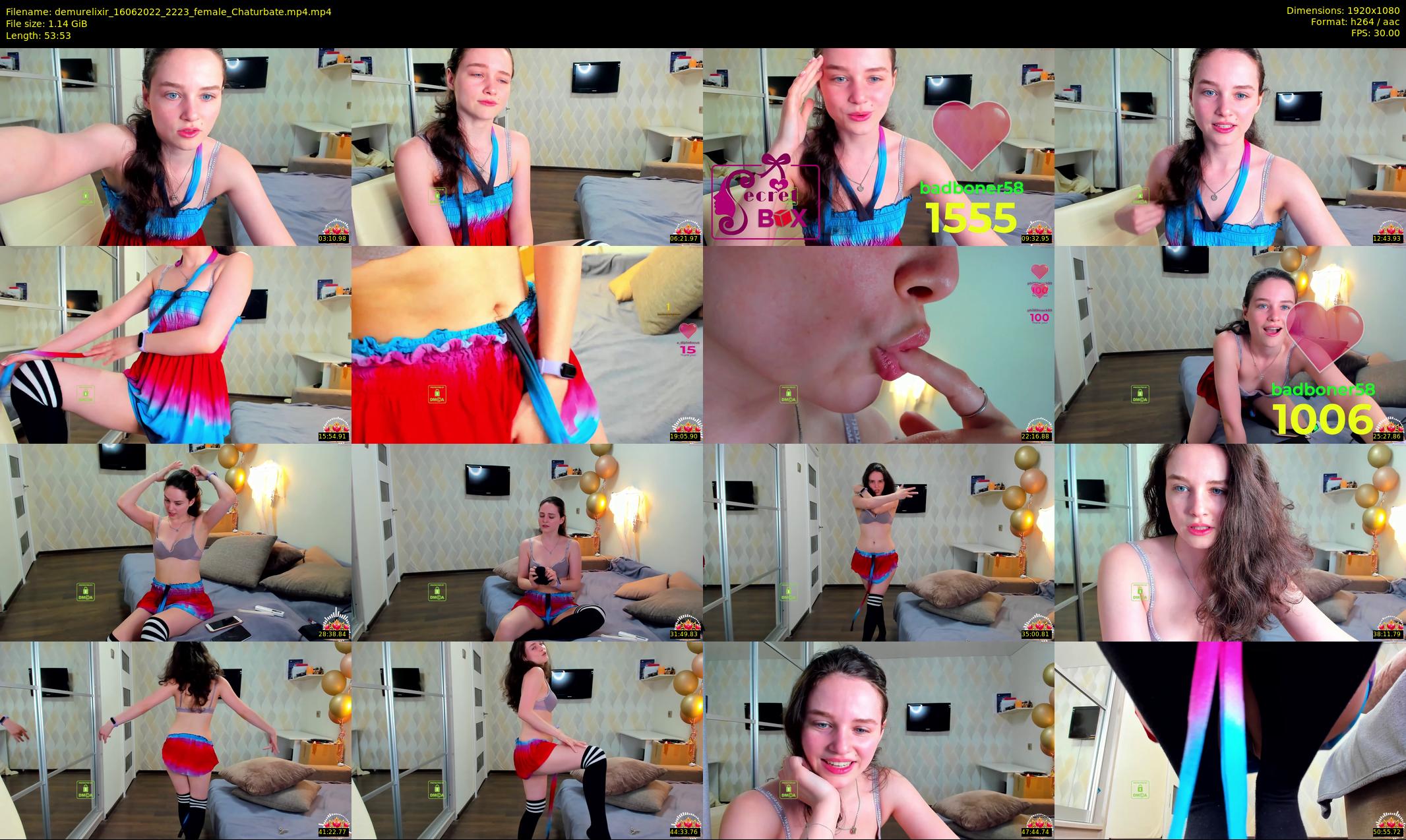 demurelixir — 54 minute Chaturbate female cam show recording, 1080p, Jun 16, 2022