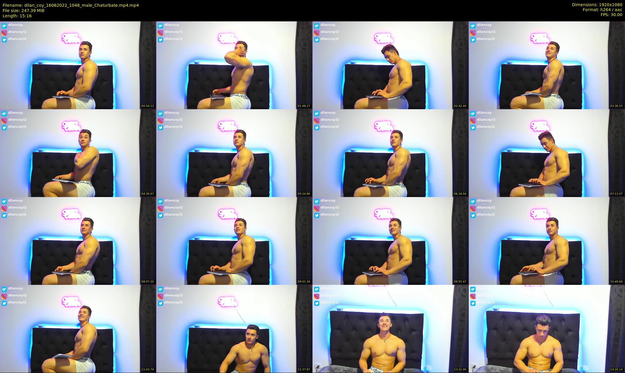 dilan_coy — 16 minute Chaturbate male cam show recording, 1080p, Jun 16, 2022