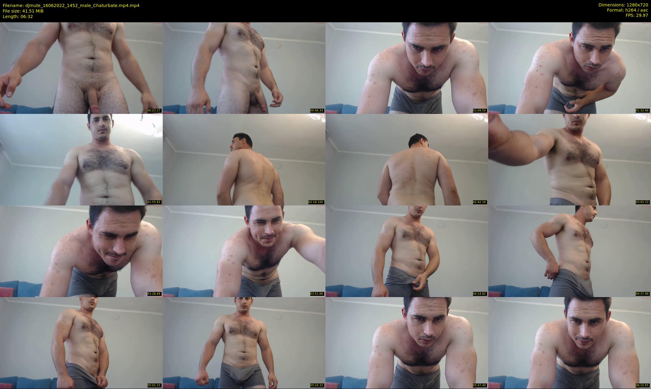 djmute — 7 minute Chaturbate male cam show recording, 720p, Jun 16, 2022