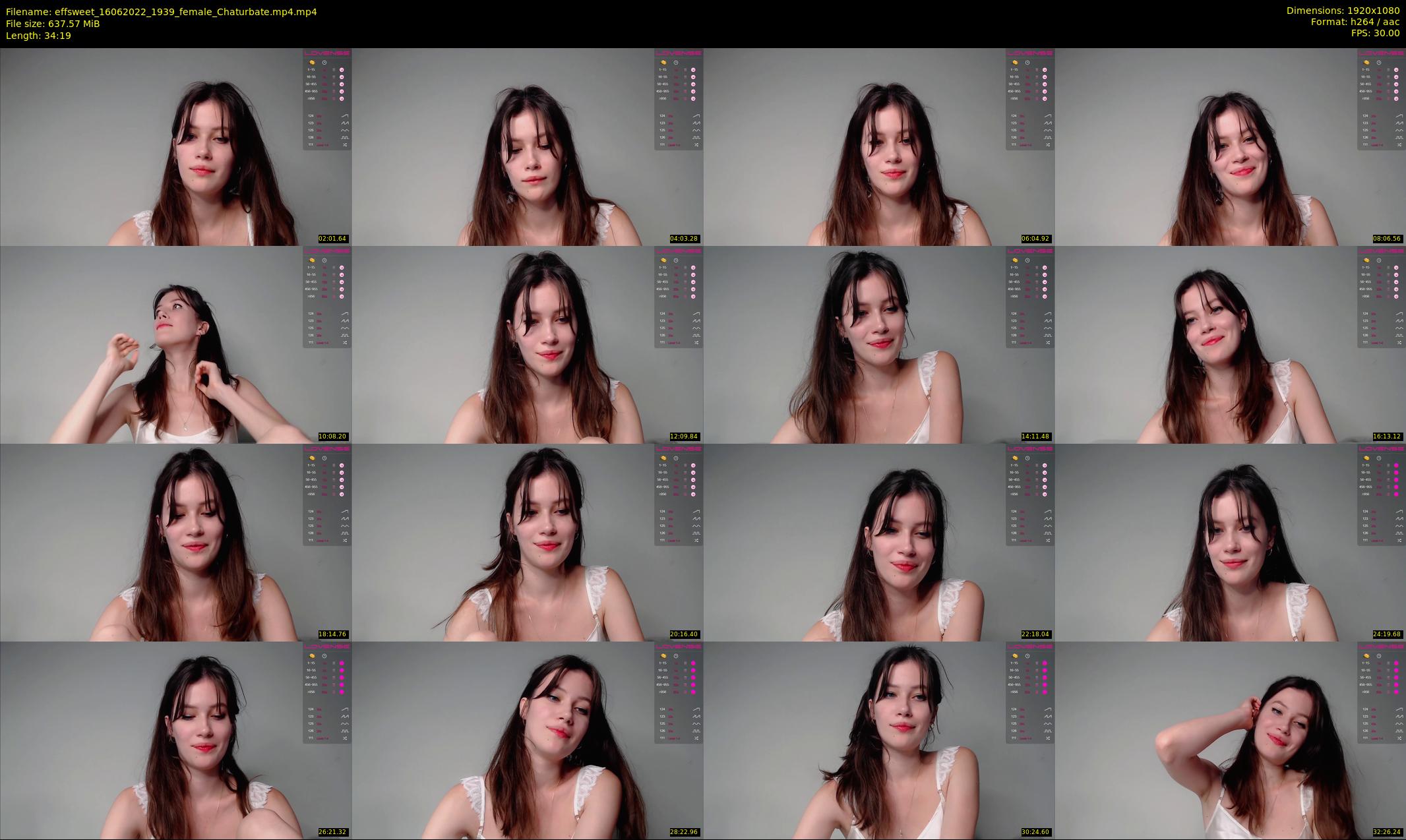 effsweet — 35 minute Chaturbate female cam show recording, 1080p, Jun 16, 2022