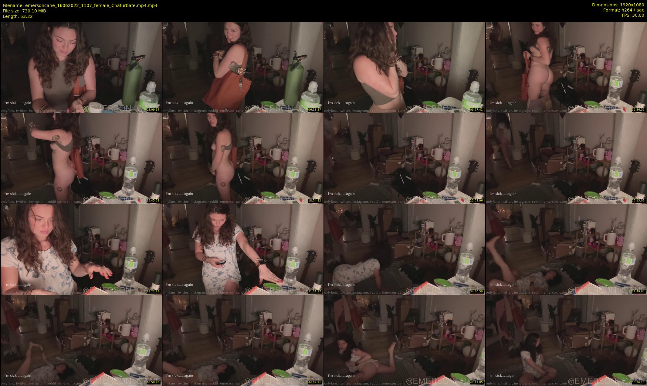 emersoncane — 54 minute Chaturbate female cam show recording, 1080p, Jun 16, 2022