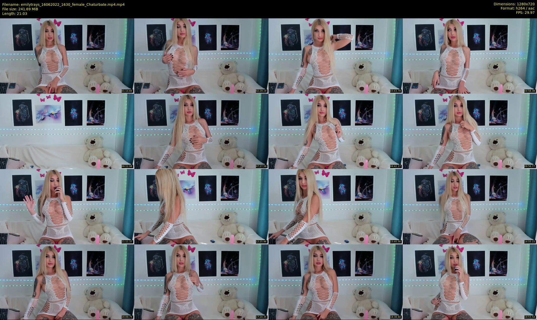 emilytrays — 22 minute Chaturbate female cam show recording, 720p, Jun 16, 2022