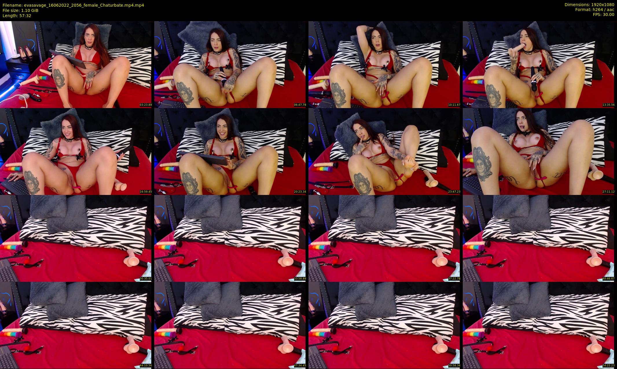 evasavage — 58 minute Chaturbate female cam show recording, 1080p, Jun 16, 2022