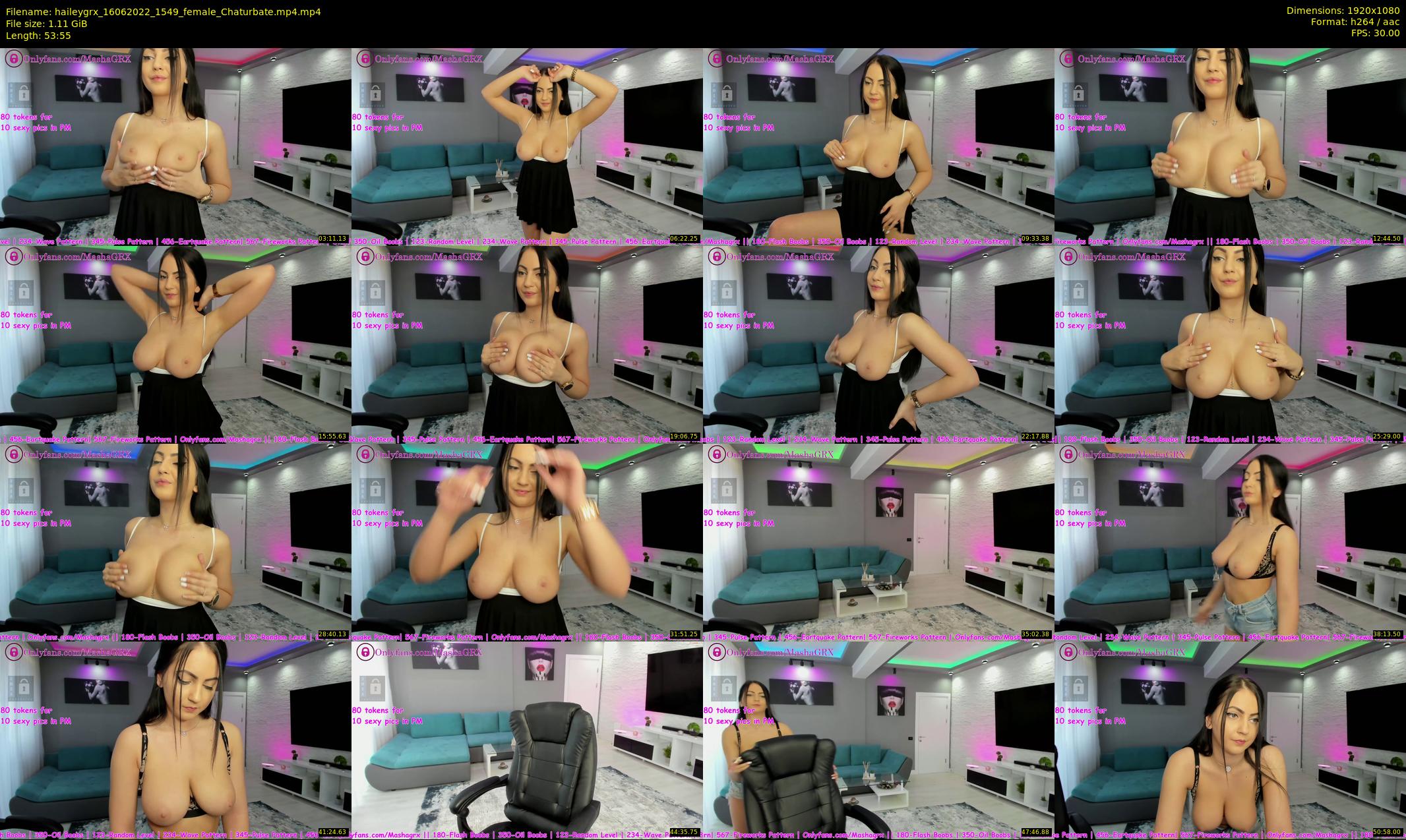 haileygrx — 54 minute Chaturbate female cam show recording, 1080p, Jun 16, 2022