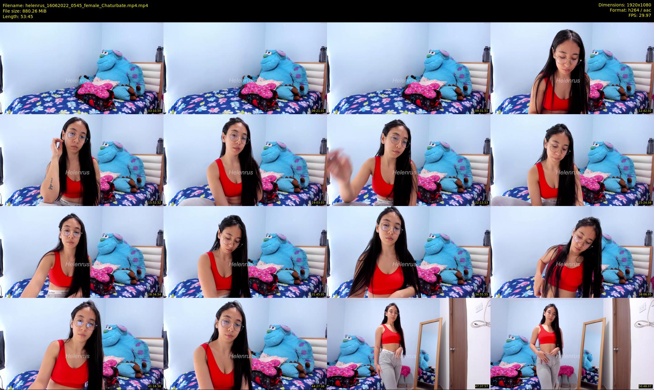 helenrus — 54 minute Chaturbate female cam show recording, 1080p, Jun 16, 2022