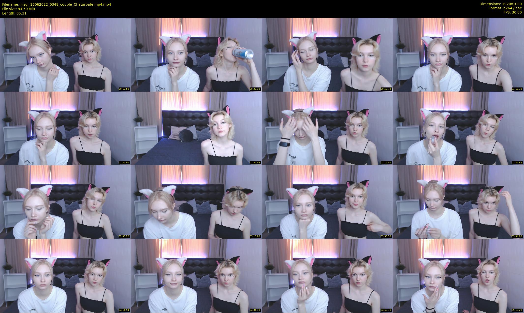 hizgi — 6 minute Chaturbate couple cam show recording, 1080p, Jun 16, 2022