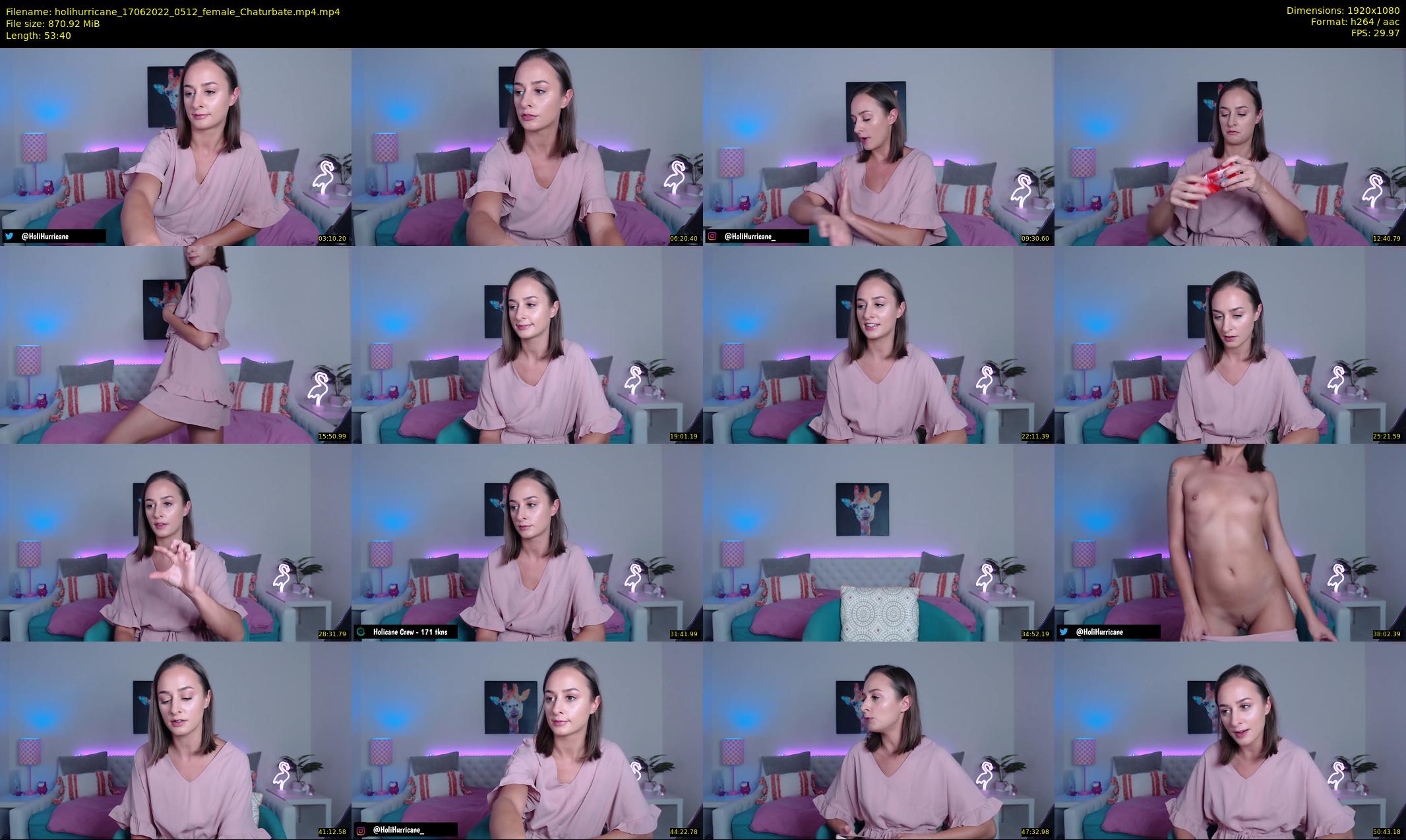 holihurricane — 54 minute Chaturbate female cam show recording, 1080p, Jun 17, 2022