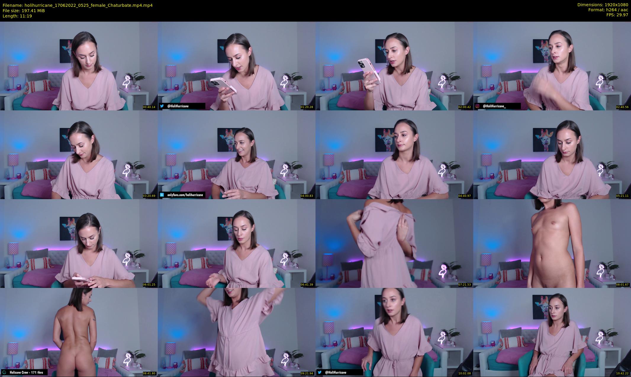 holihurricane — 12 minute Chaturbate female cam show recording, 1080p, Jun 17, 2022