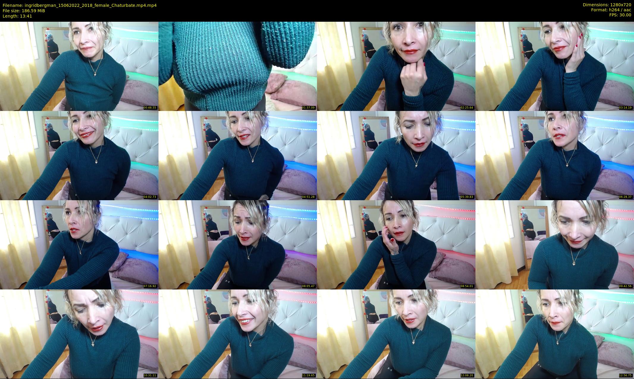 ingridbergman — 14 minute Chaturbate female cam show recording, 720p, Jun 15, 2022