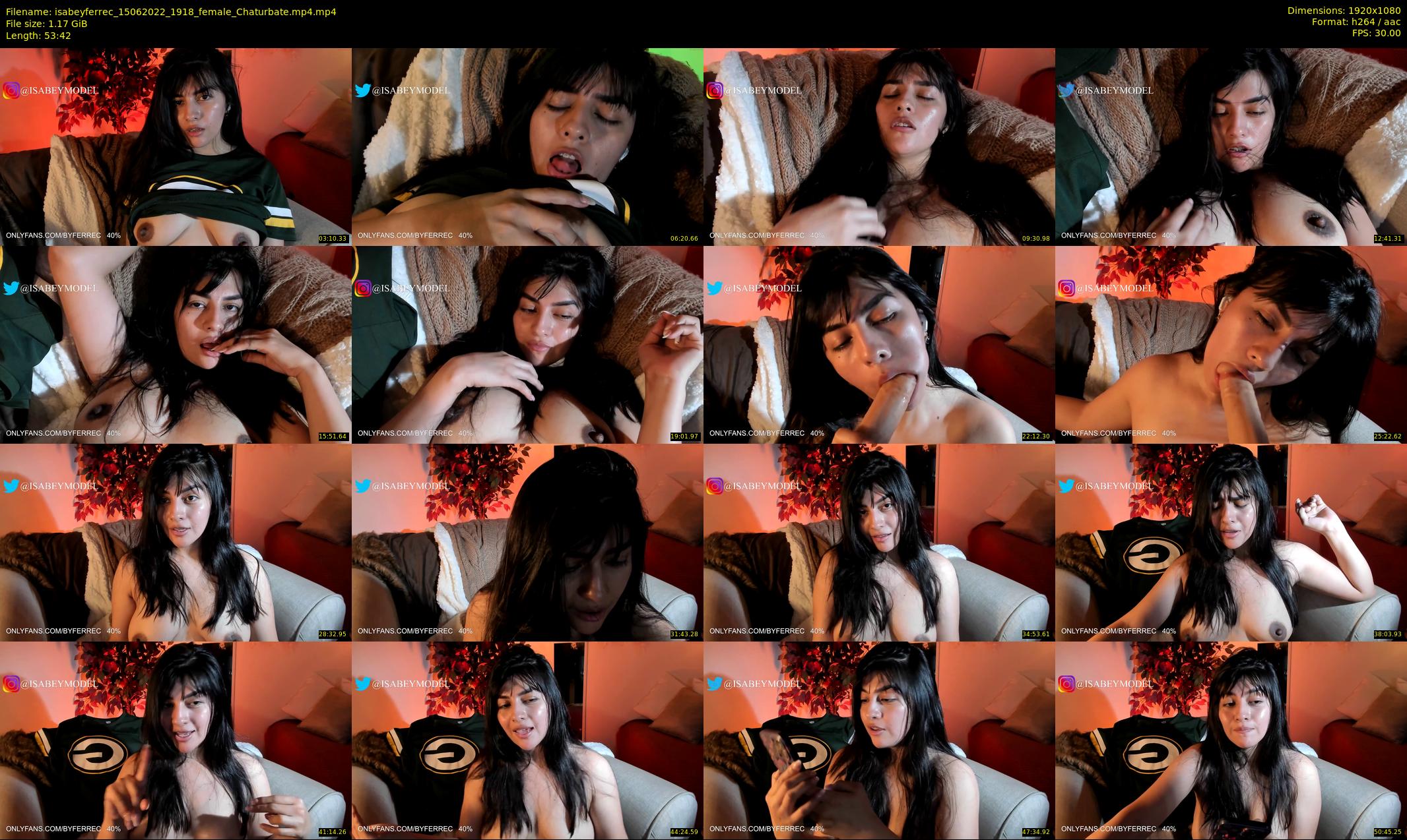 isabeyferrec — 54 minute Chaturbate female cam show recording, 1080p, Jun 15, 2022
