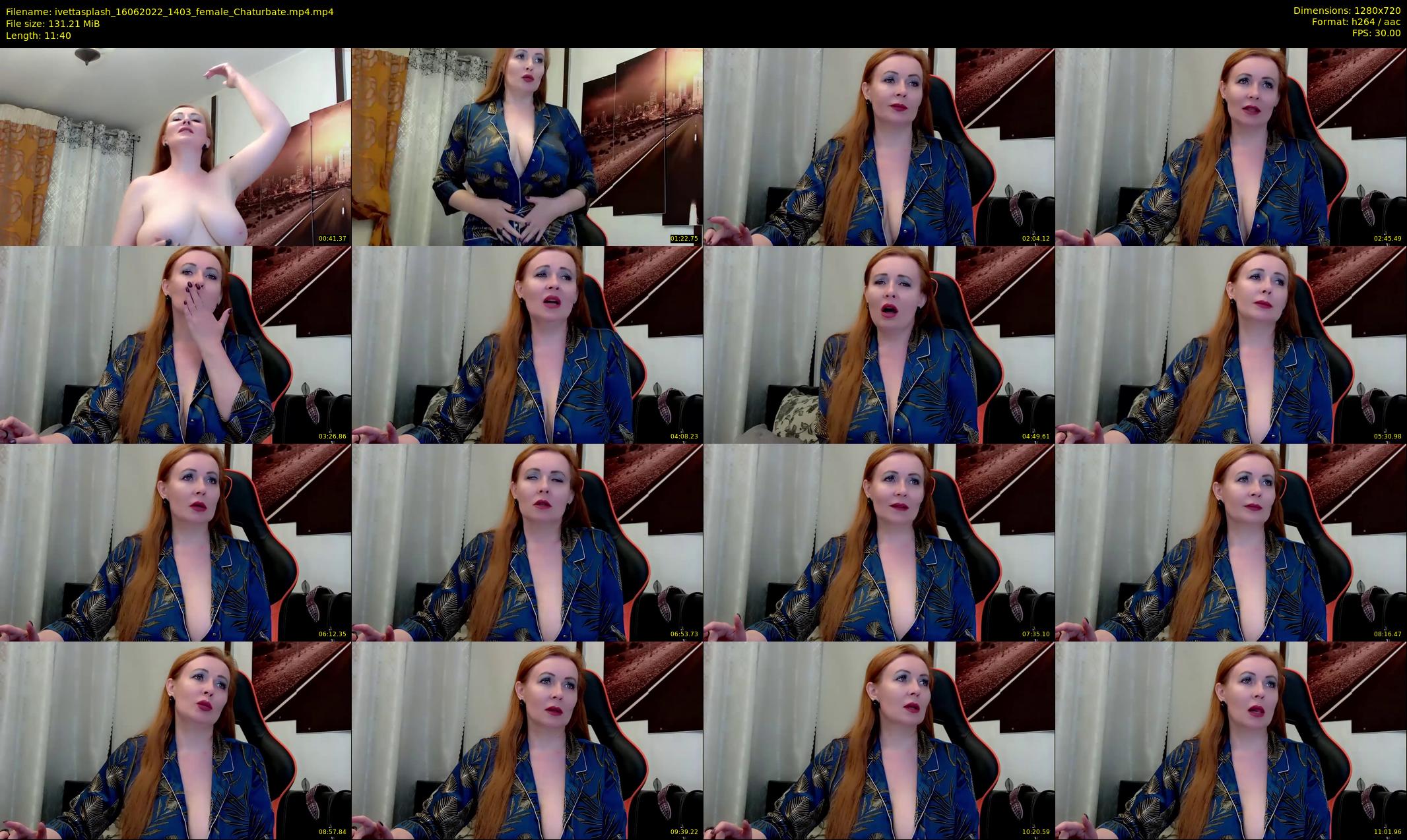 ivettasplash — 12 minute Chaturbate female cam show recording, 720p, Jun 16, 2022