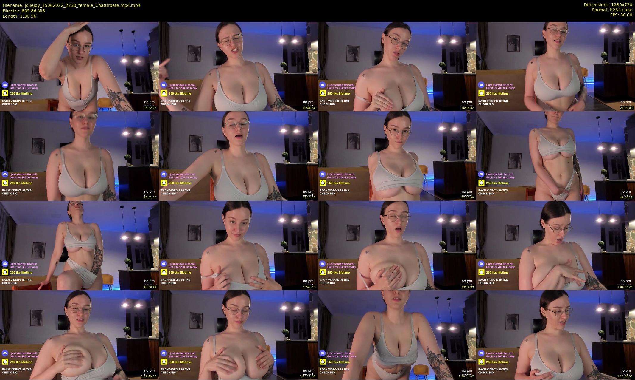 joliejoy — 91 minute Chaturbate female cam show recording, 720p, Jun 15, 2022