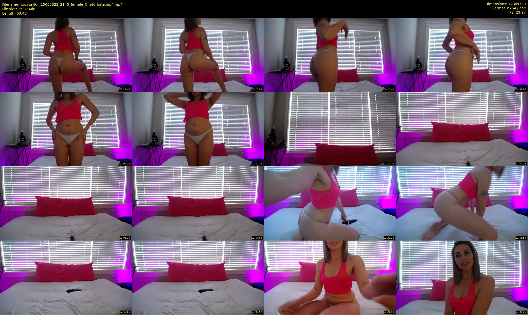 juicytaylor — 4 minute Chaturbate female cam show recording, 720p, Jun 15, 2022