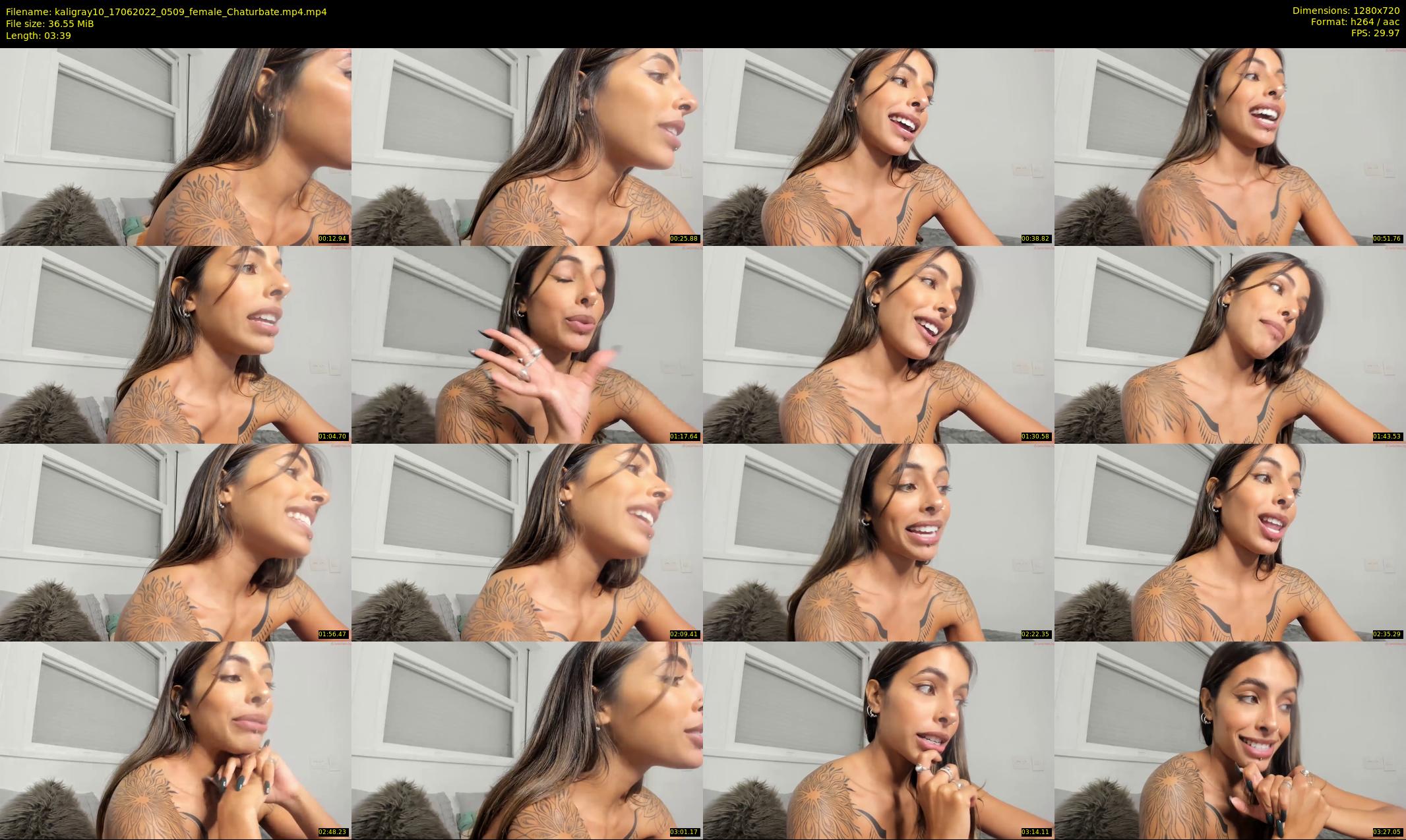 kaligray10 — 4 minute Chaturbate female cam show recording, 720p, Jun 17, 2022