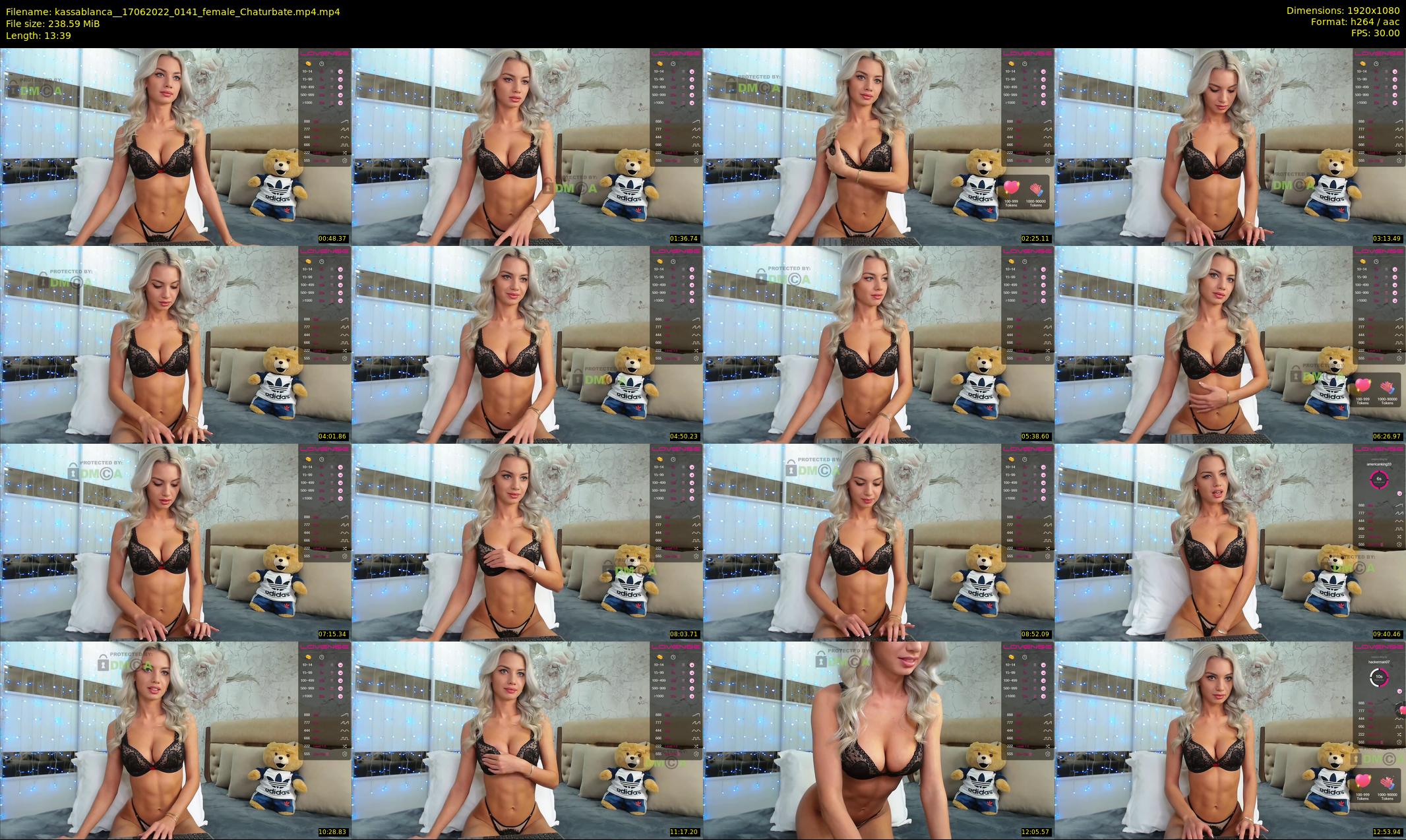 kassablanca_ — 14 minute Chaturbate female cam show recording, 1080p, Jun 17, 2022
