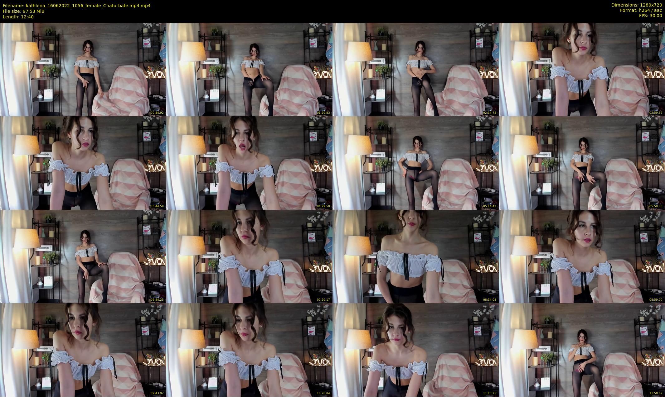 kathlena — 13 minute Chaturbate female cam show recording, 720p, Jun 16, 2022