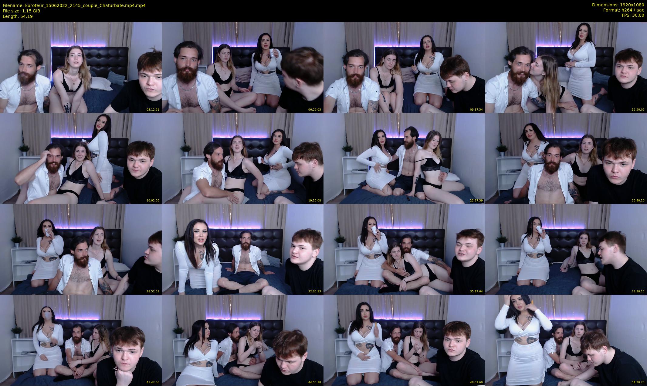 kuroteur — 55 minute Chaturbate couple cam show recording, 1080p, Jun 15, 2022