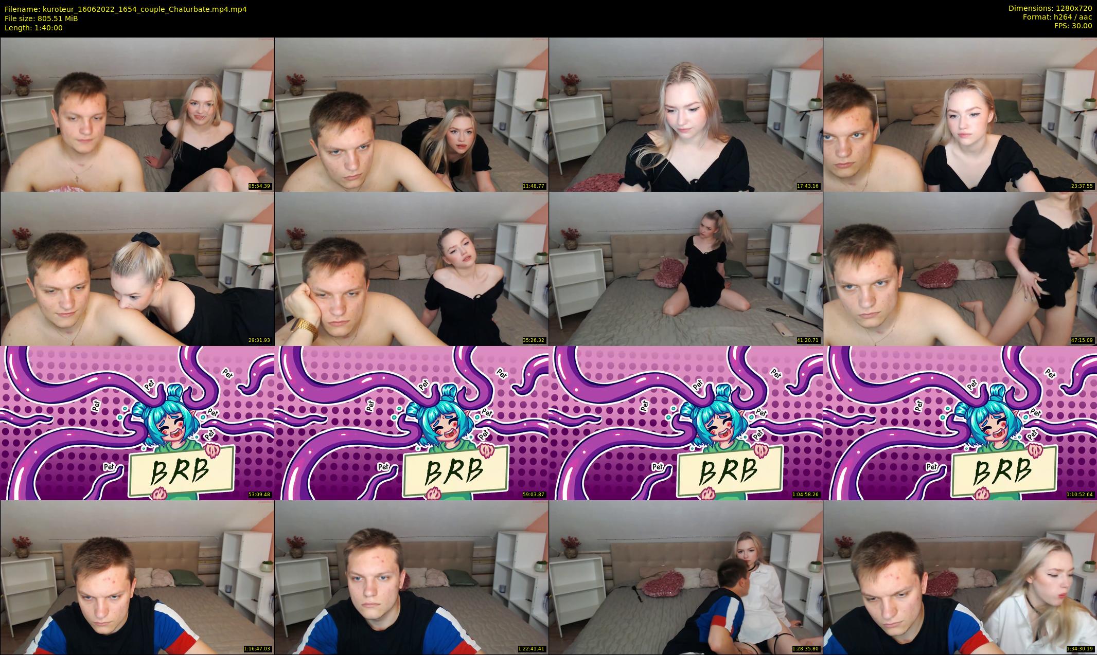 kuroteur — 100 minute Chaturbate couple cam show recording, 720p, Jun 16, 2022