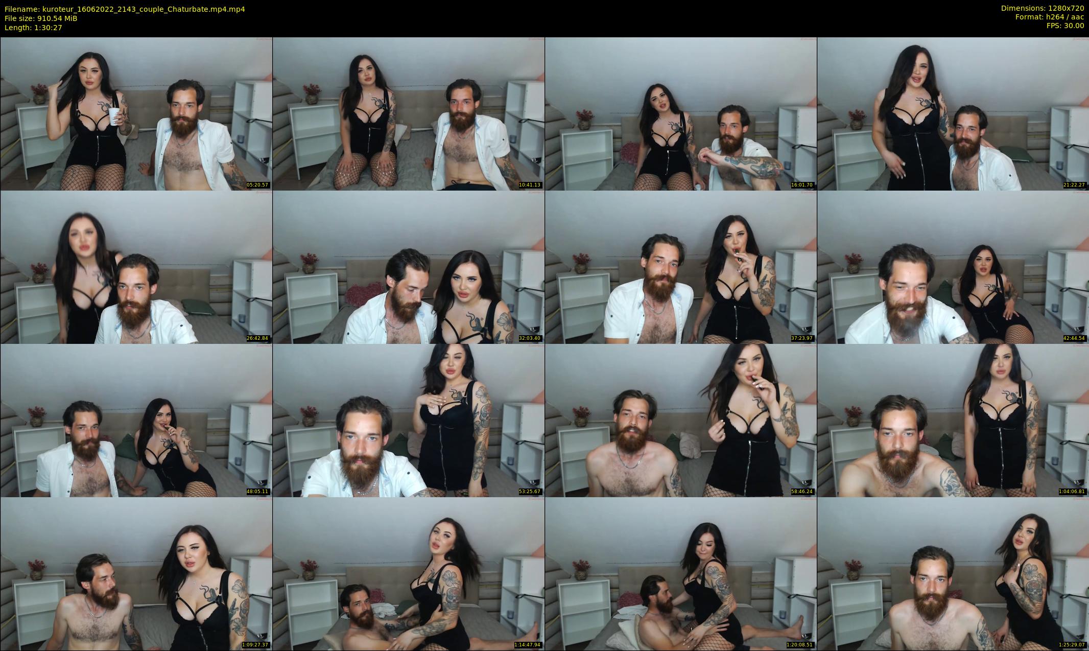 kuroteur — 91 minute Chaturbate couple cam show recording, 720p, Jun 16, 2022