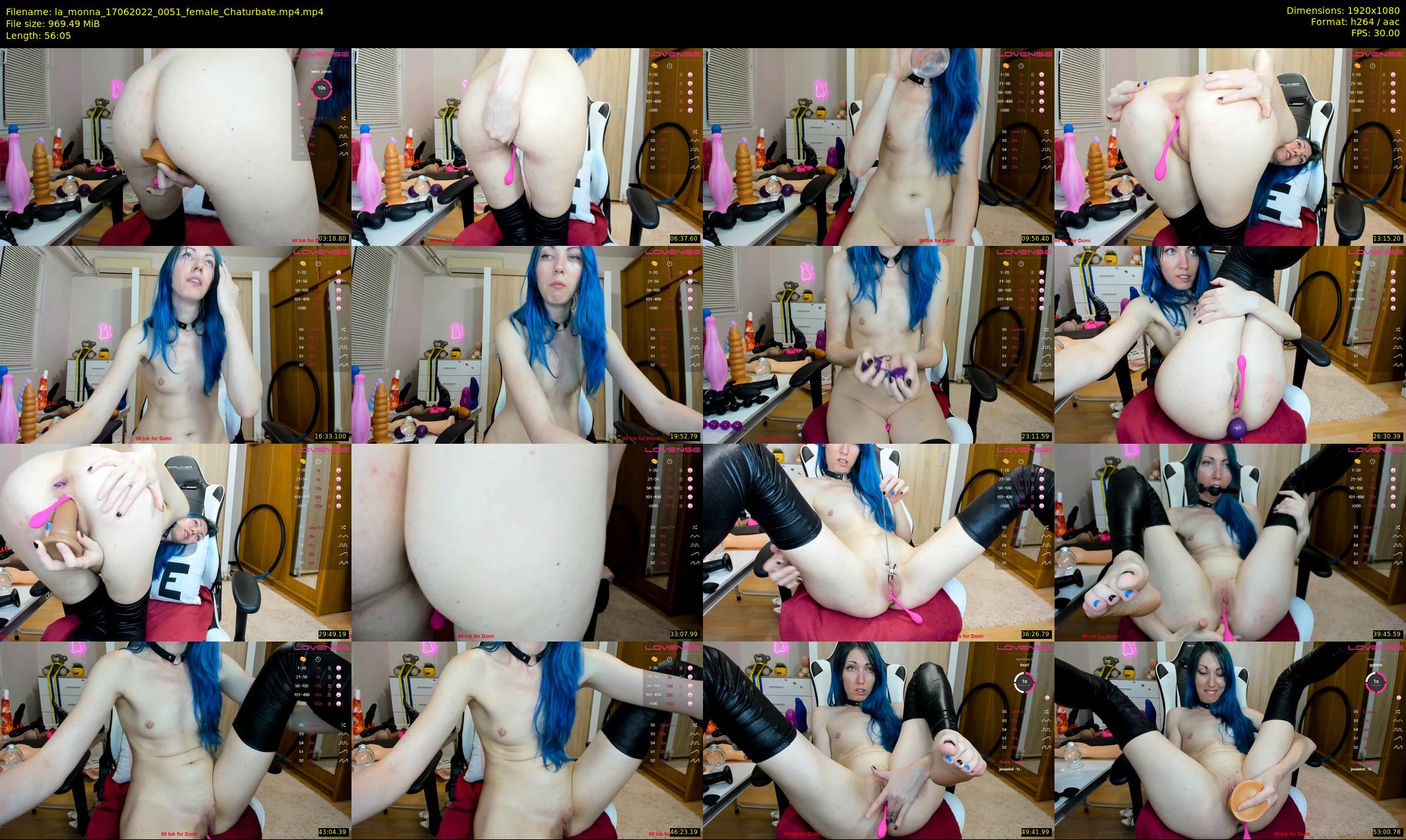 la_monna — 57 minute Chaturbate female cam show recording, 1080p, Jun 17, 2022