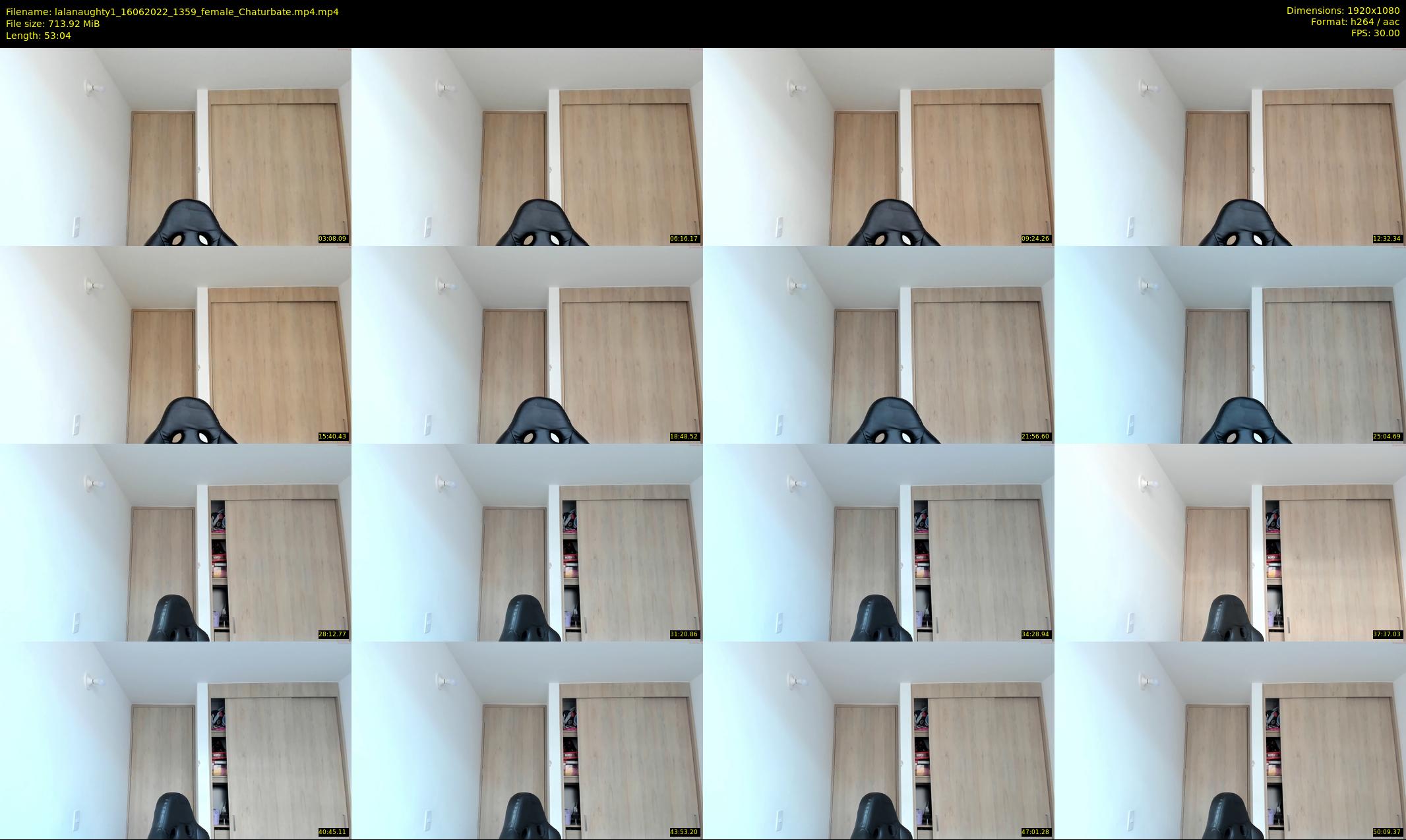lalanaughty1 — 54 minute Chaturbate female cam show recording, 1080p, Jun 16, 2022