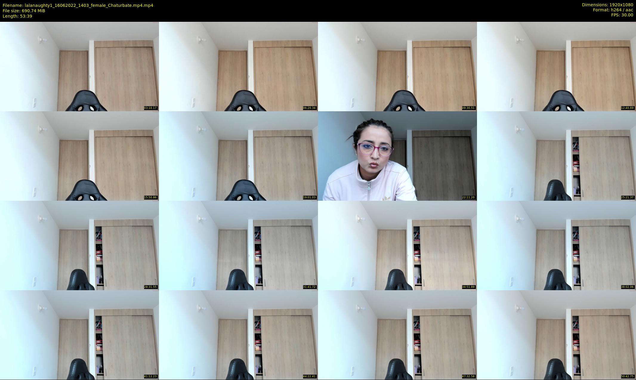 lalanaughty1 — 54 minute Chaturbate female cam show recording, 1080p, Jun 16, 2022