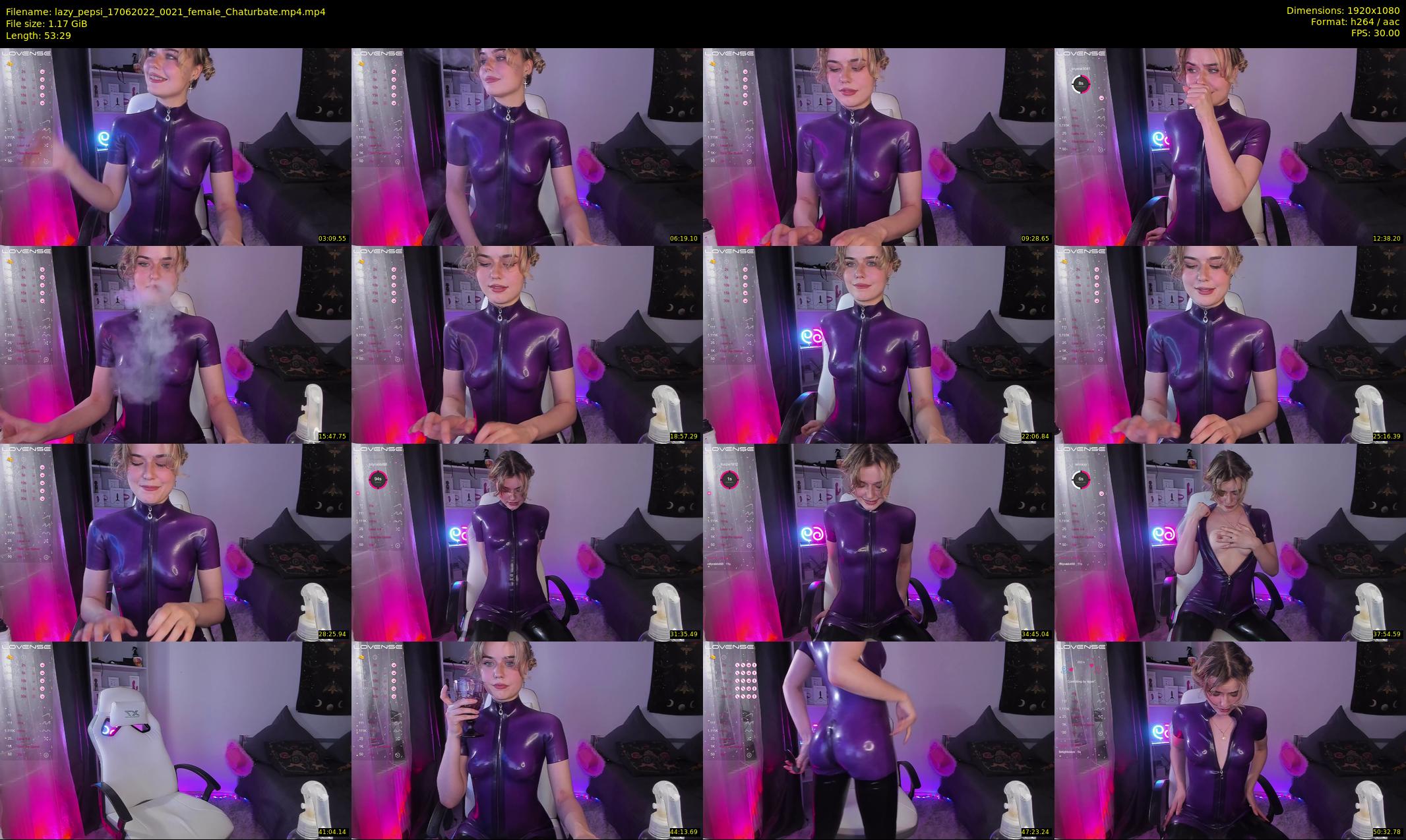 lazy_pepsi — 54 minute Chaturbate female cam show recording, 1080p, Jun 17, 2022