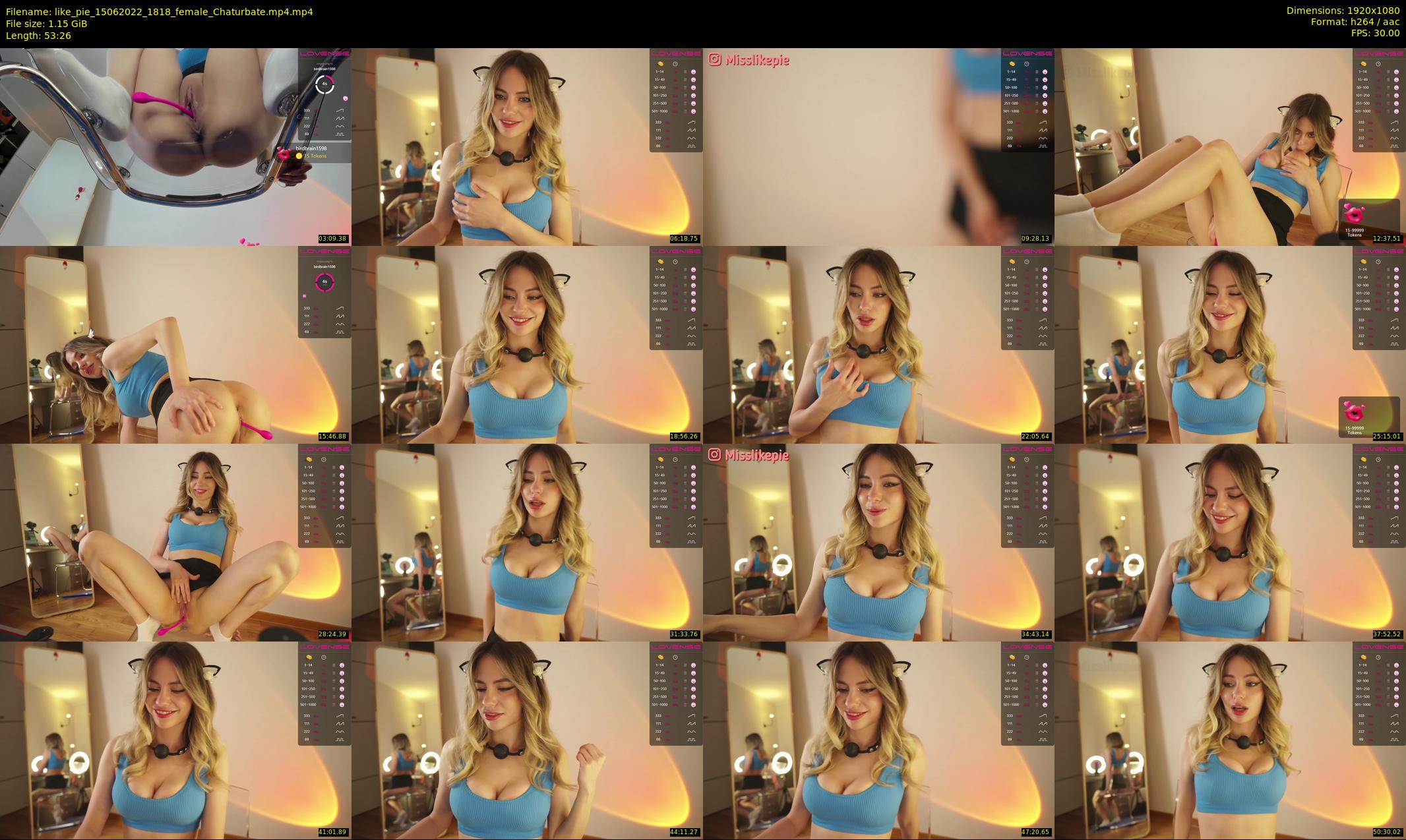 like_pie — 54 minute Chaturbate couple cam show recording, 1080p, Jun 15, 2022