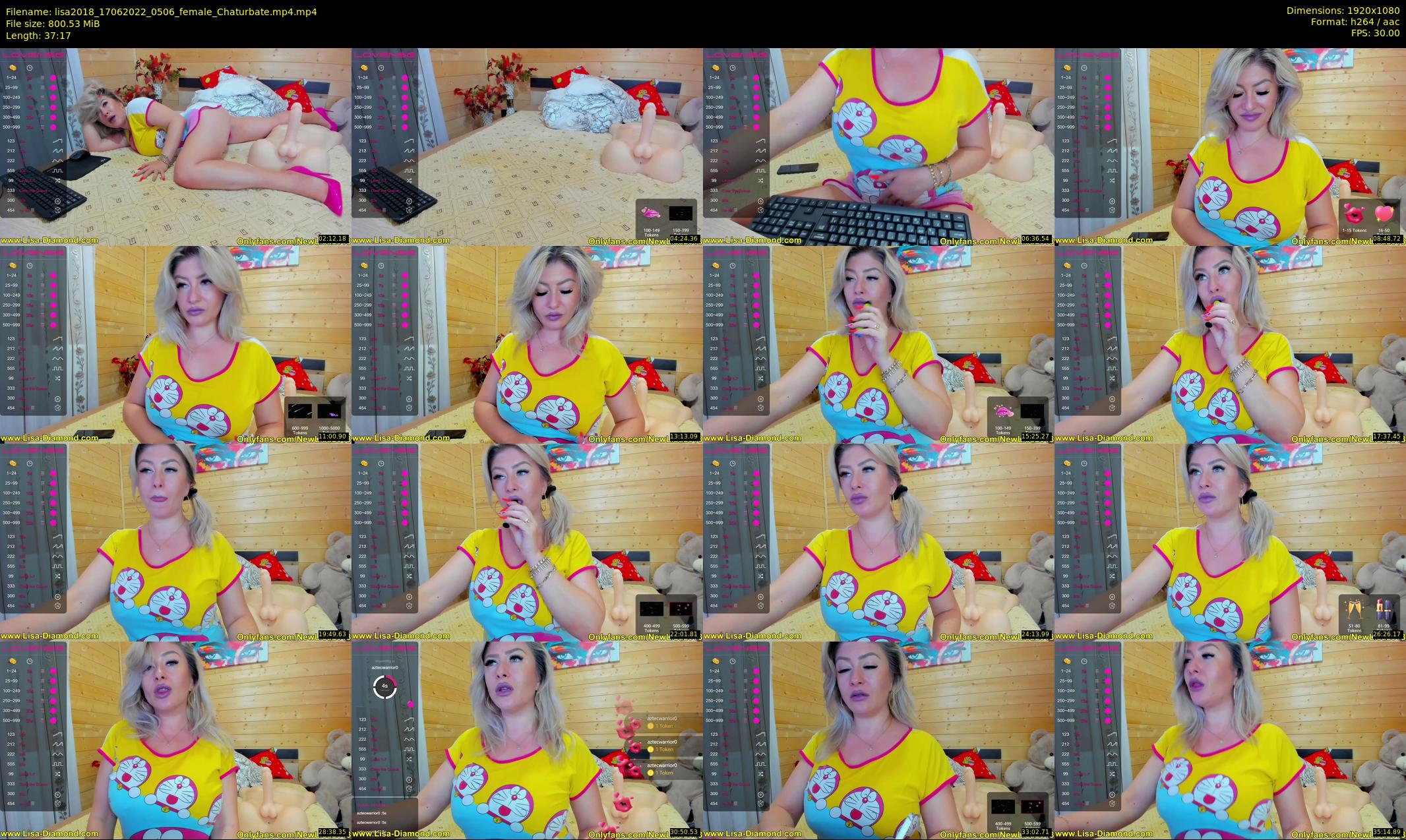 lisa2018 — 38 minute Chaturbate female cam show recording, 1080p, Jun 17, 2022