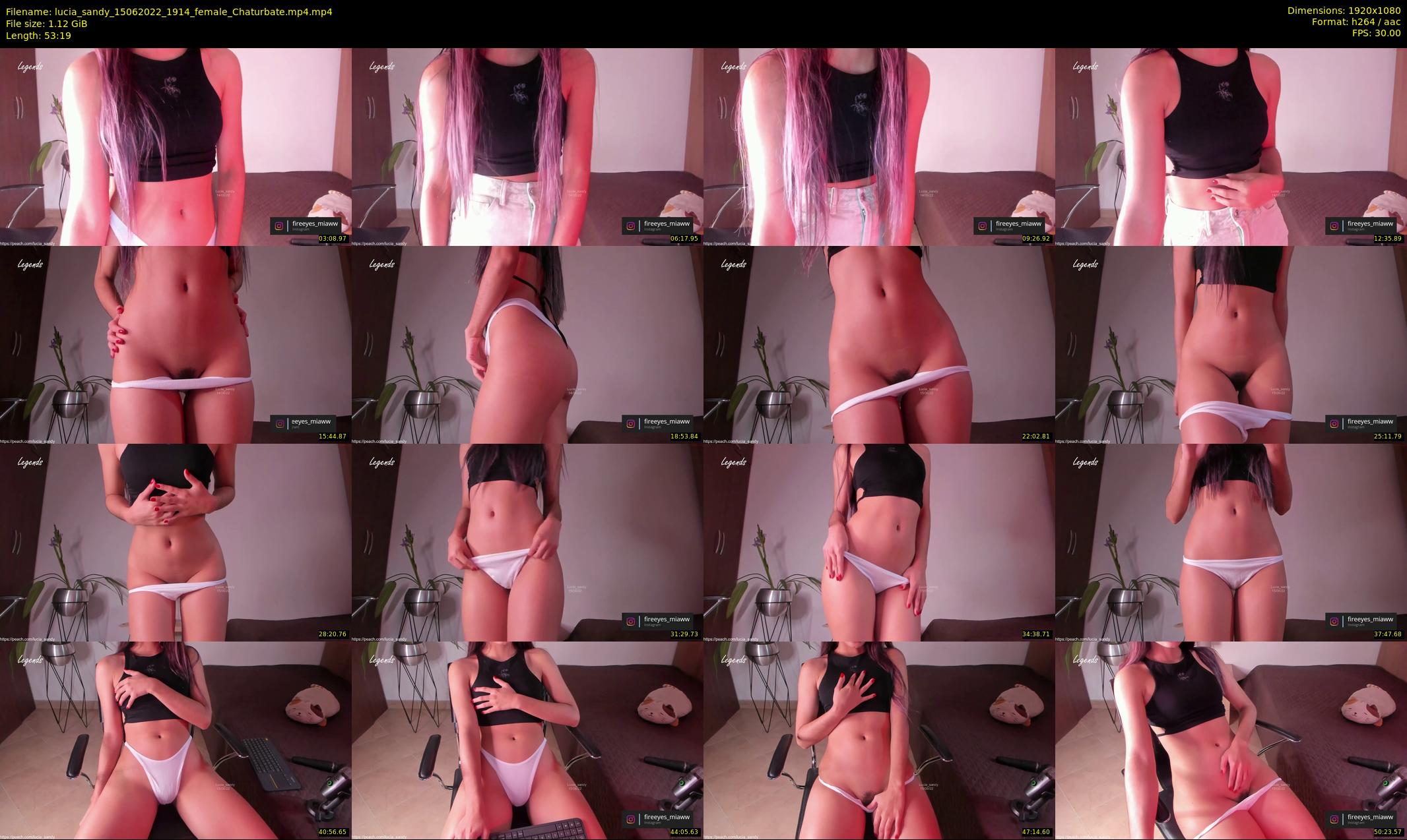 lucia_sandy — 54 minute Chaturbate female cam show recording, 1080p, Jun 15, 2022