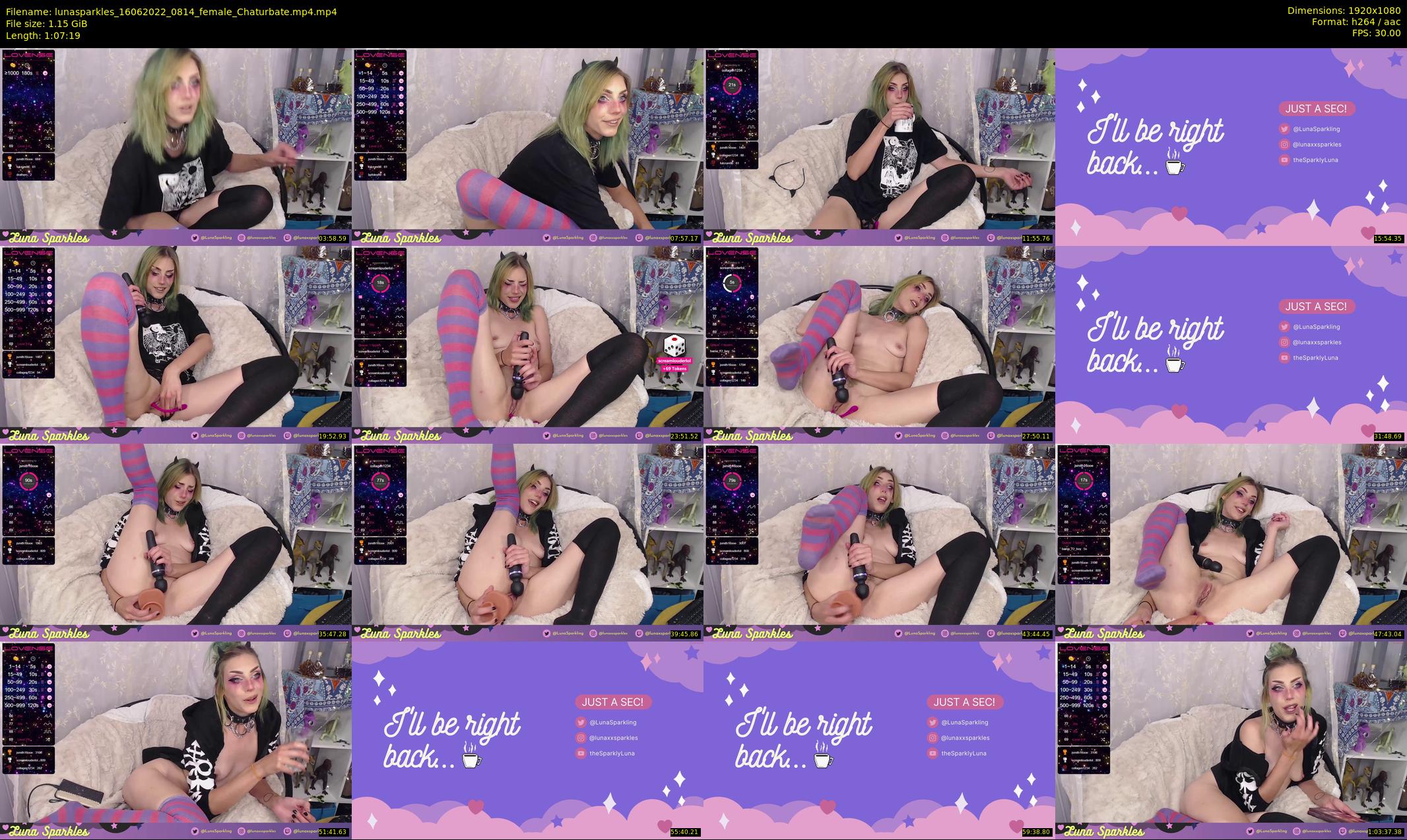 lunasparkles — 68 minute Chaturbate female cam show recording, 1080p, Jun 16, 2022