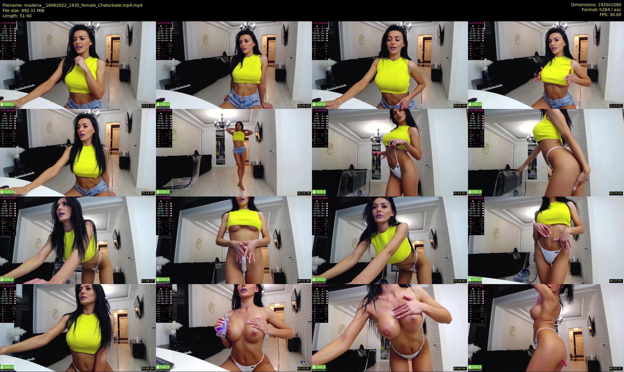 madena_ — 52 minute Chaturbate female cam show recording, 1080p, Jun 16, 2022