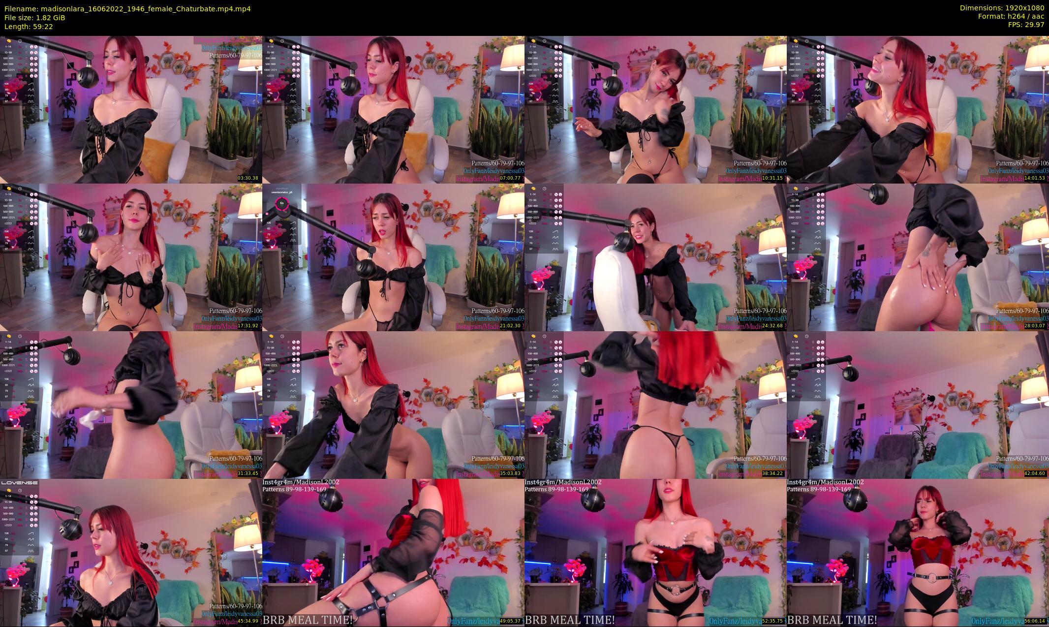 madisonlara — 60 minute Chaturbate female cam show recording, 1080p, Jun 16, 2022