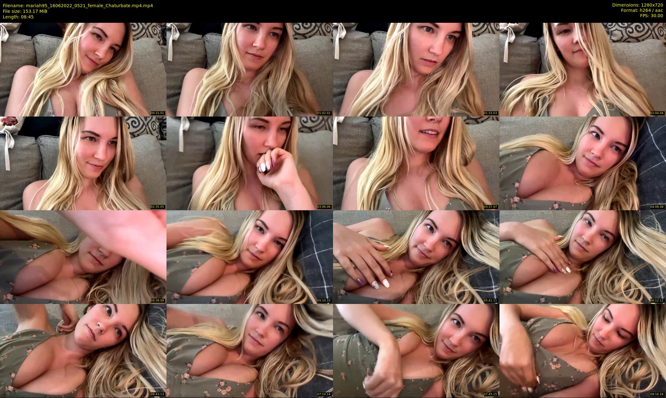 mariah95 — 9 minute Chaturbate female cam show recording, 720p, Jun 16, 2022