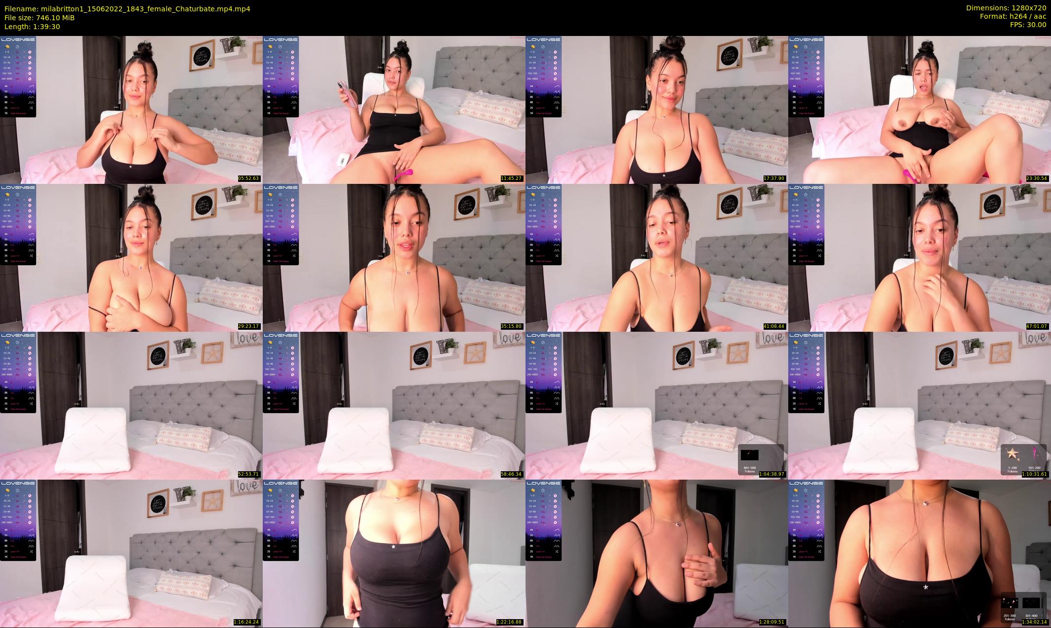 milabritton1 — 100 minute Chaturbate female cam show recording, 720p, Jun 15, 2022