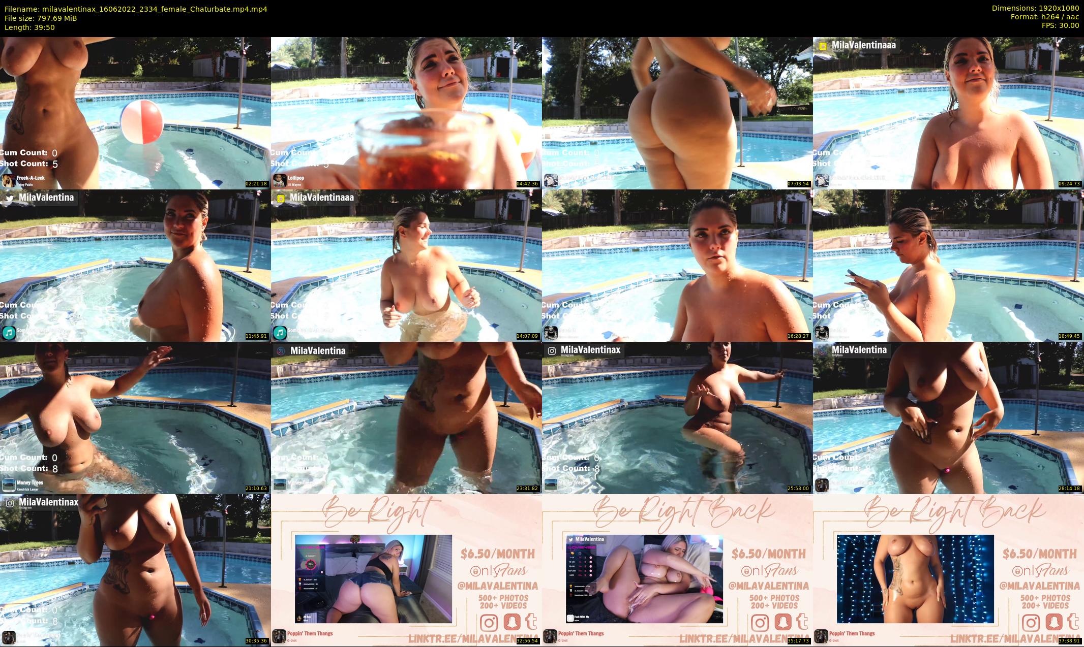 milavalentinax — 40 minute Chaturbate female cam show recording, 1080p, Jun 16, 2022