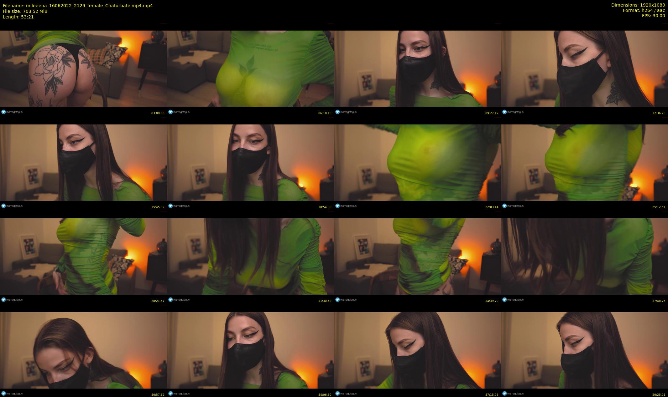 mileeena — 54 minute Chaturbate female cam show recording, 1080p, Jun 16, 2022