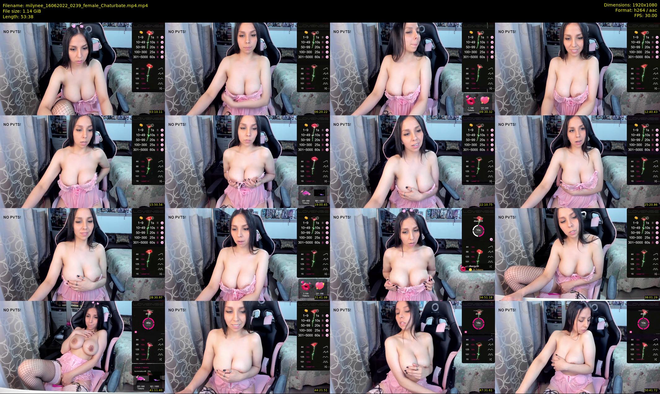 milynee — 54 minute Chaturbate female cam show recording, 1080p, Jun 16, 2022
