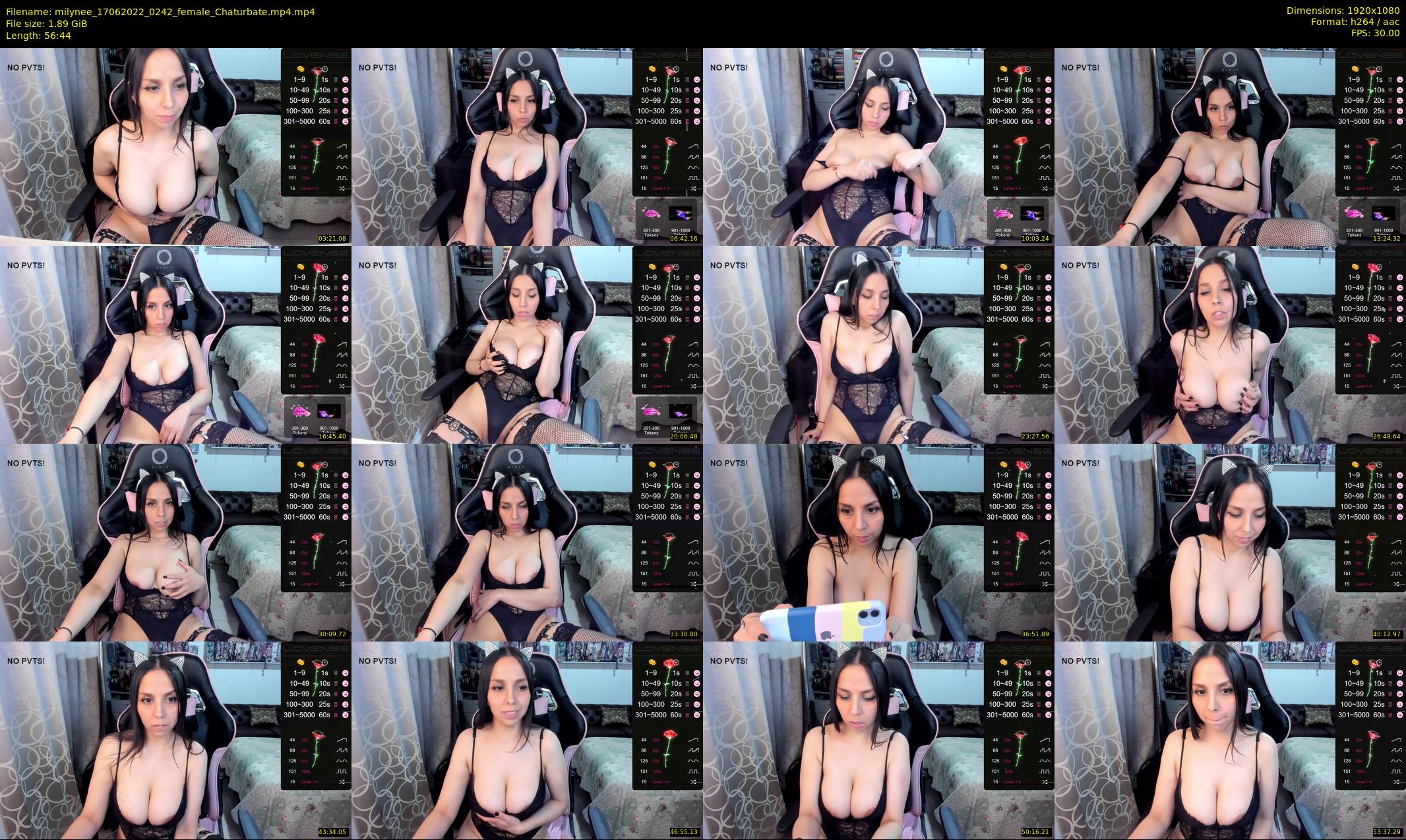 milynee — 57 minute Chaturbate female cam show recording, 1080p, Jun 17, 2022