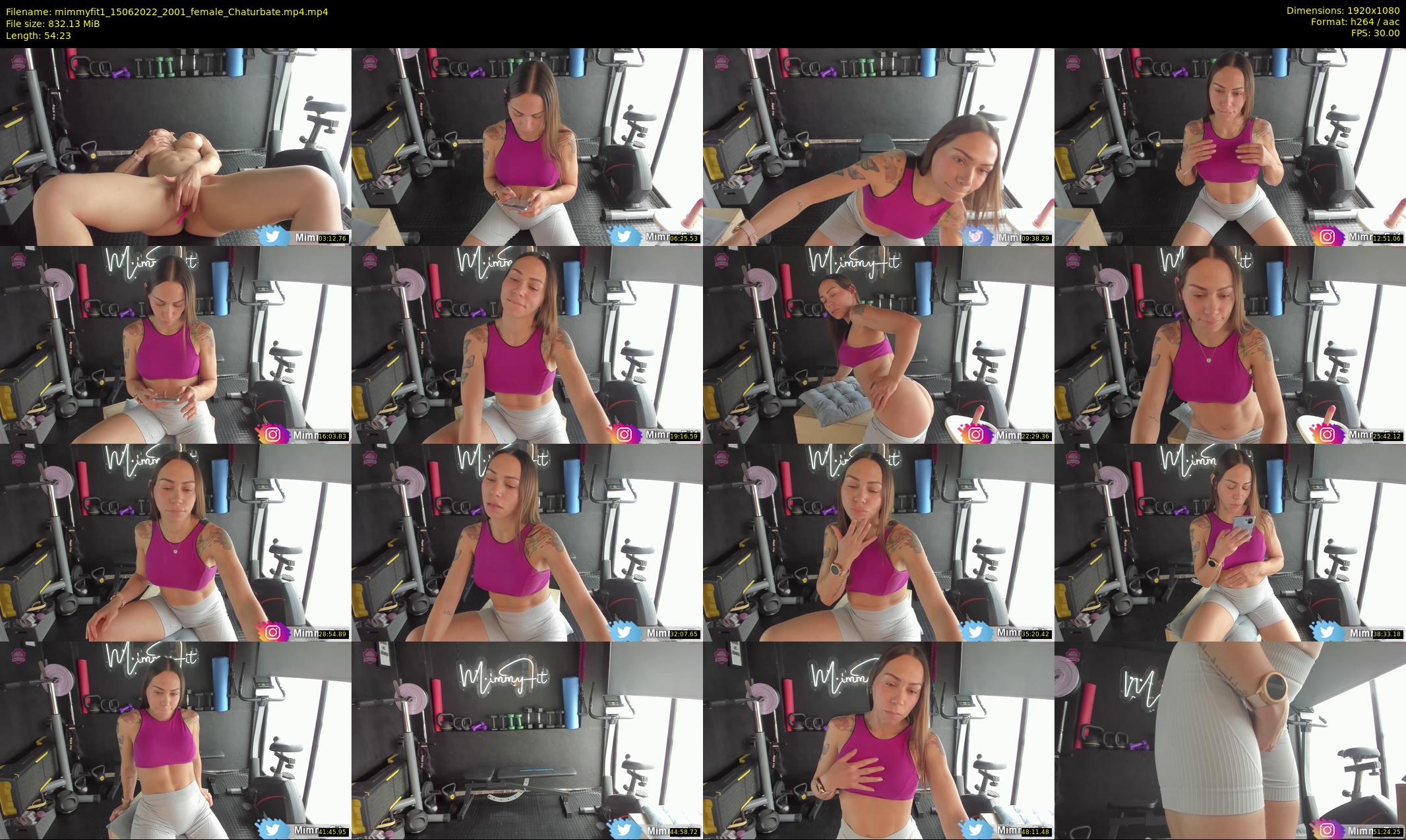 mimmyfit1 — 55 minute Chaturbate female cam show recording, 1080p, Jun 15, 2022